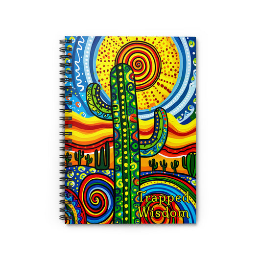 "Trapped Wisdom" A Journal & Spiral Notebook - Ruled Line From Adobe Dregs Coffee Stash™