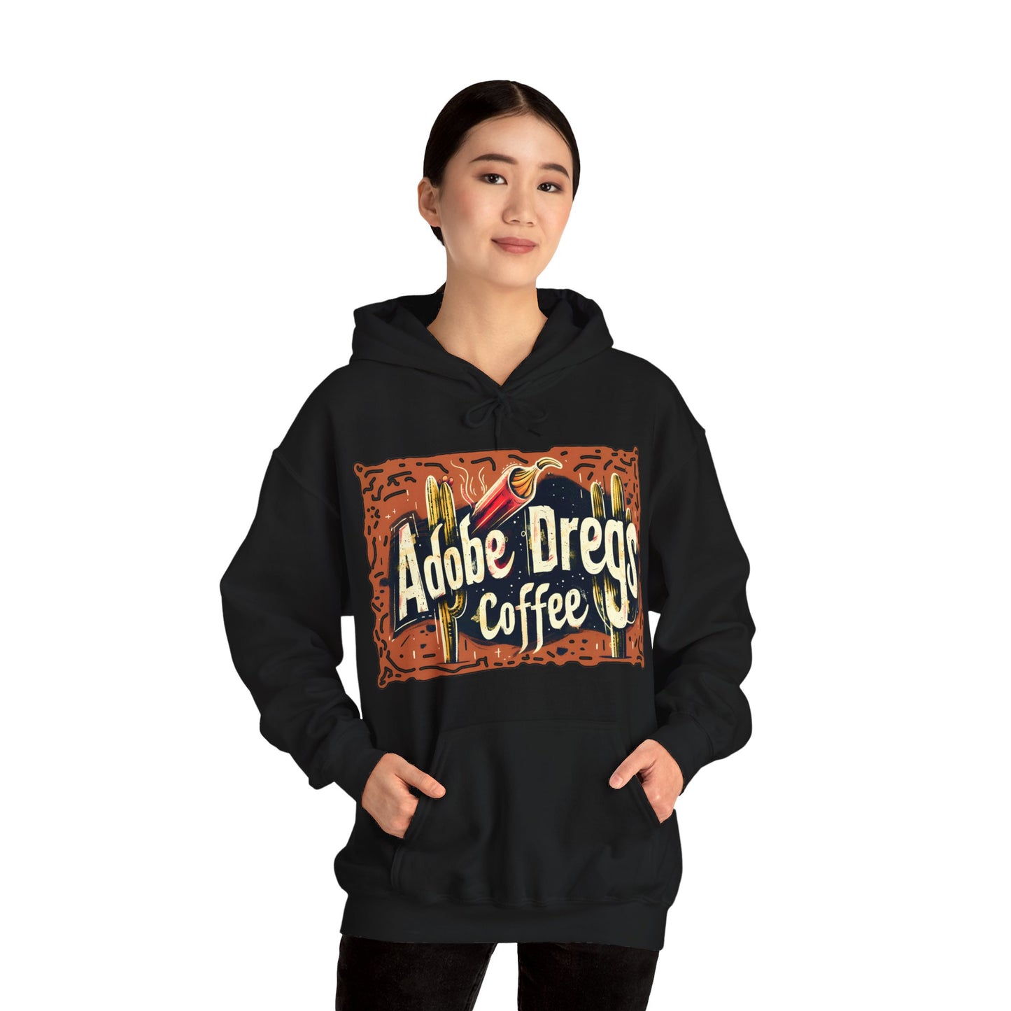 "Retro Rusty Metal Sign" - Unisex Heavy Blend™ Hooded Sweatshirt