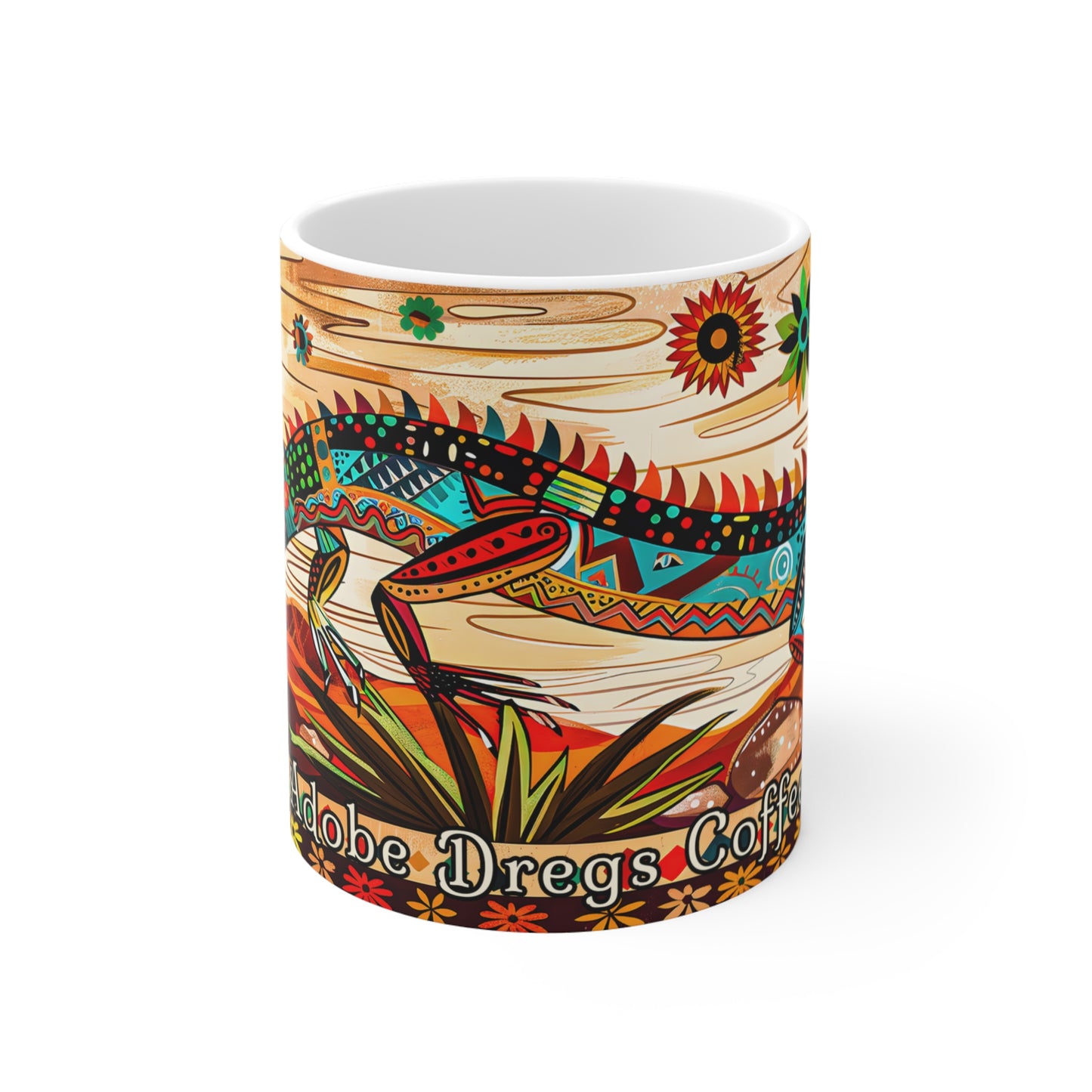 "Leather in the Desert" 11oz Coffee Mug, from Adobe Dregs Coffee Stash™