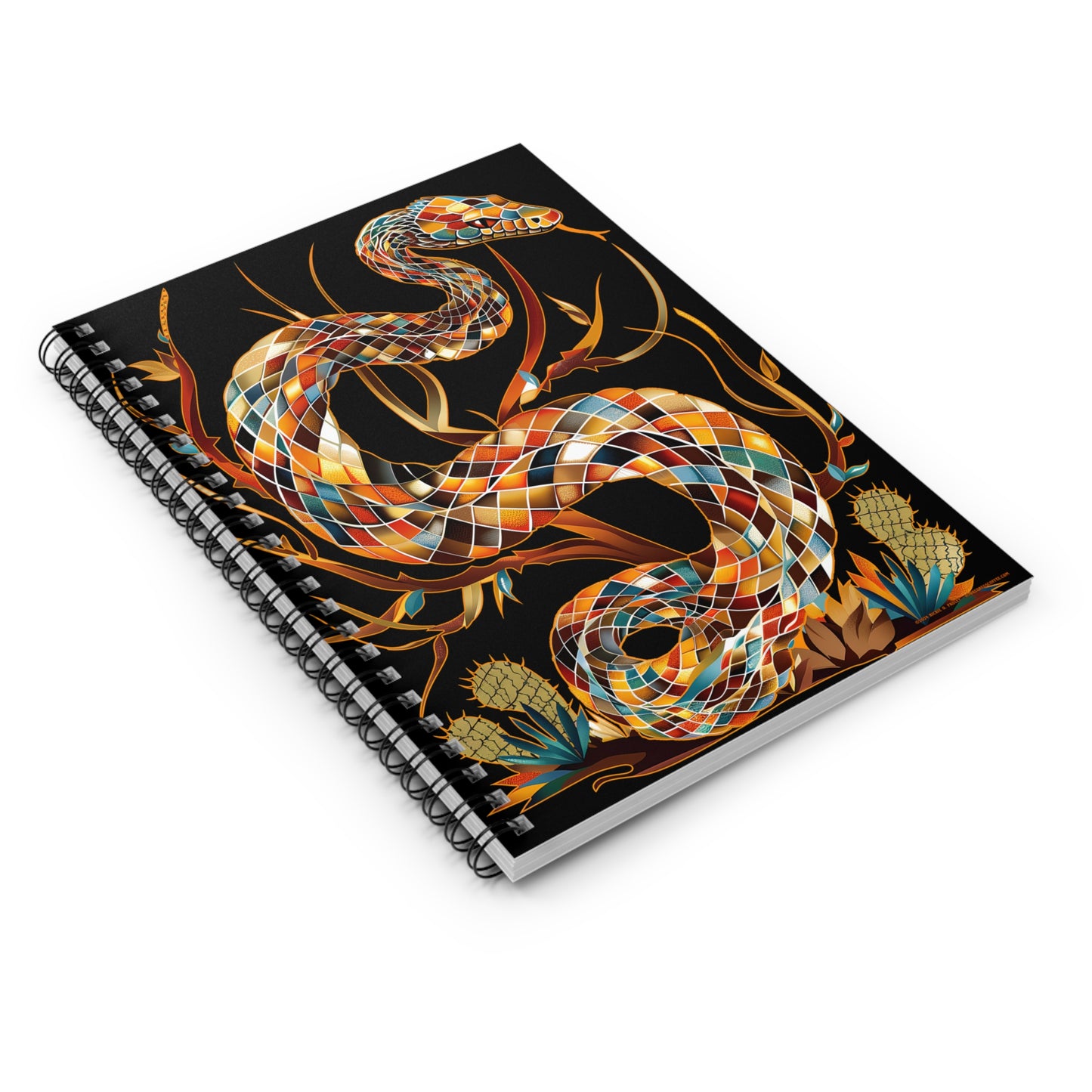 "Diamond Dazzler" A Journal & Spiral Notebook - Ruled Line From Adobe Dregs Coffee Stash™