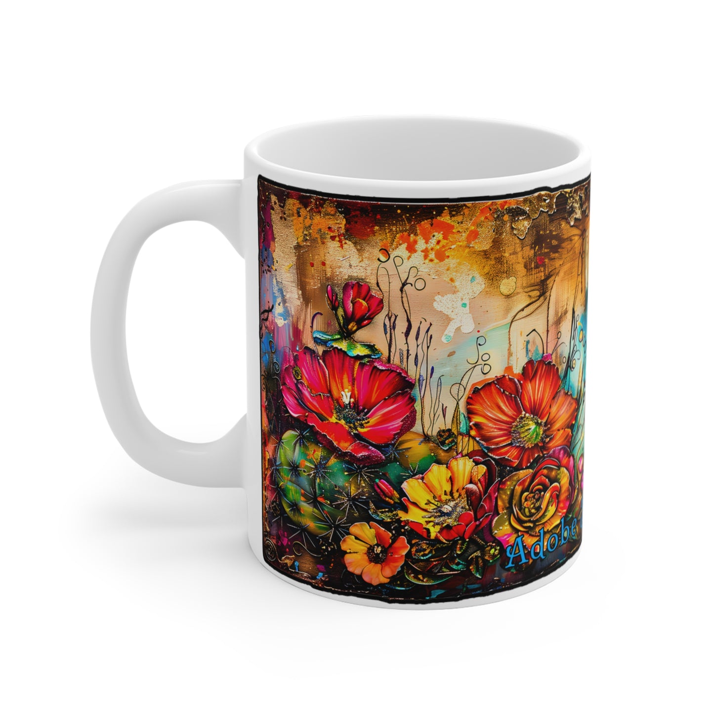 "Butterfly Dreams" 11oz Coffee Mug, from Adobe Dregs Coffee Stash™