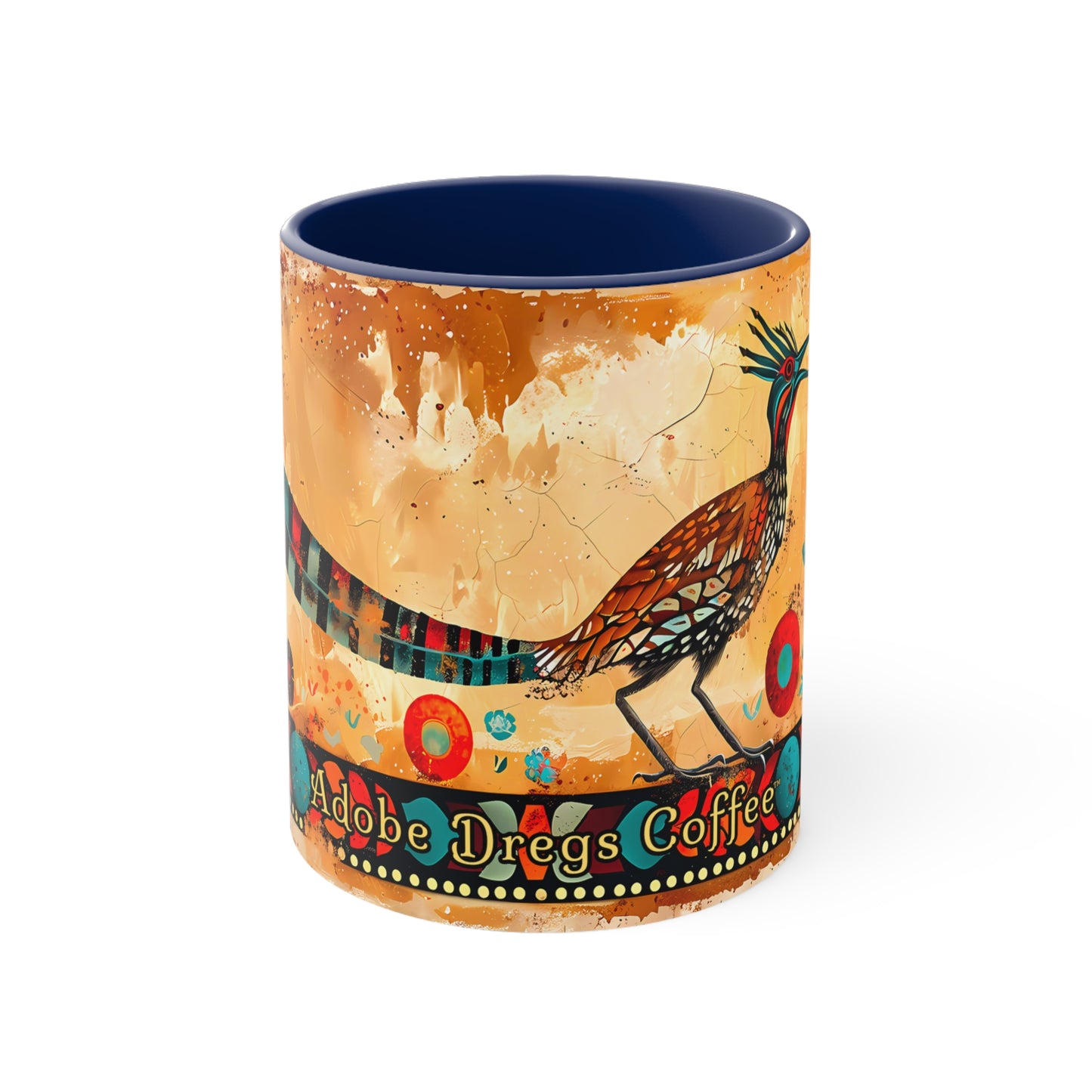 Pájaro Correcaminos Accent Coffee Mug, 11oz from Adobe Dregs Coffee