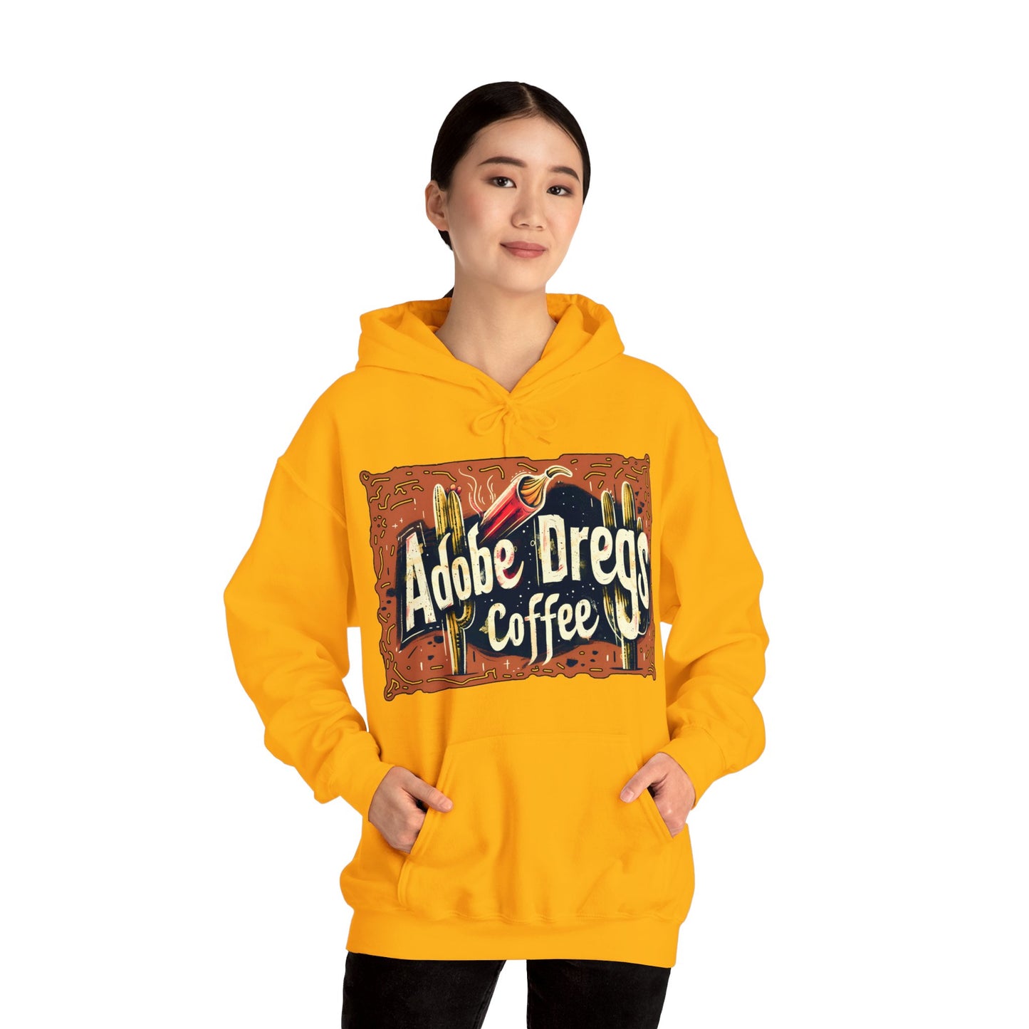 "Retro Rusty Metal Sign" - Unisex Heavy Blend™ Hooded Sweatshirt