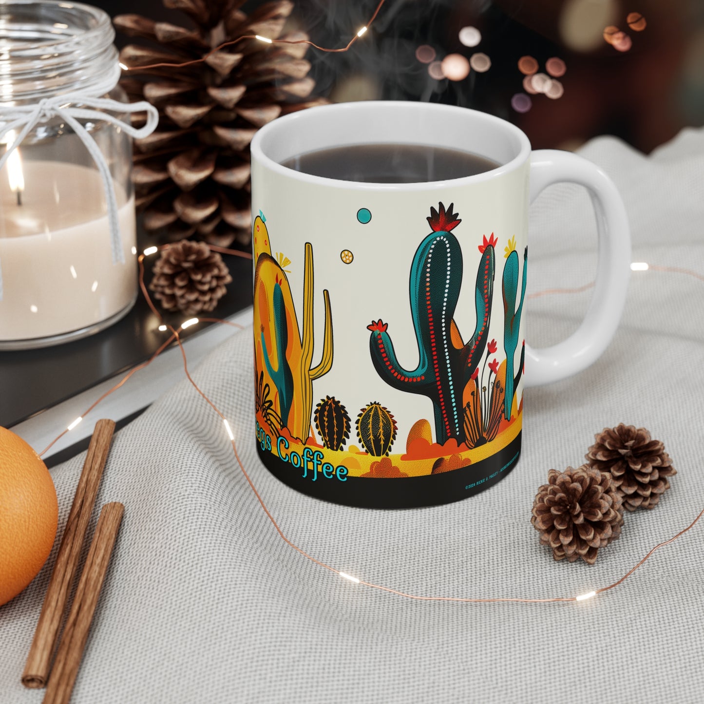 Desert Southwest Themed 11oz Coffee Mug, from Adobe Dregs Coffee Stash™