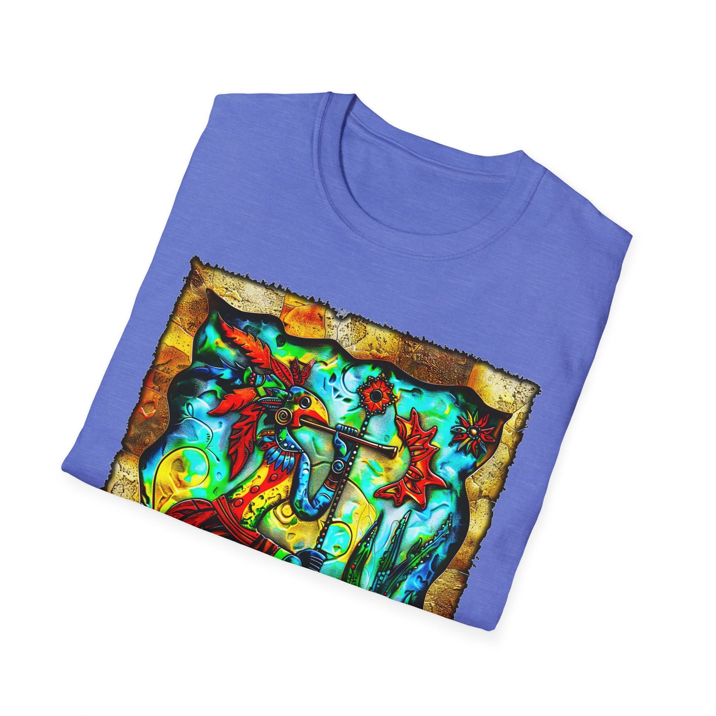 "Masked Entity" Unisex Softstyle T-Shirt from Adobe Dregs Coffee Stash™