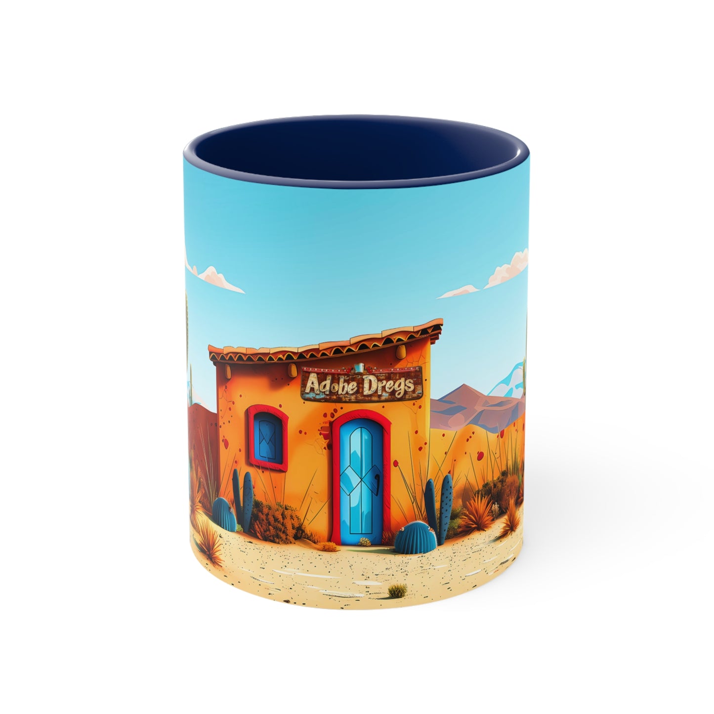 The Blue Door Accent Coffee Mug, 11oz from Adobe Dregs Coffee