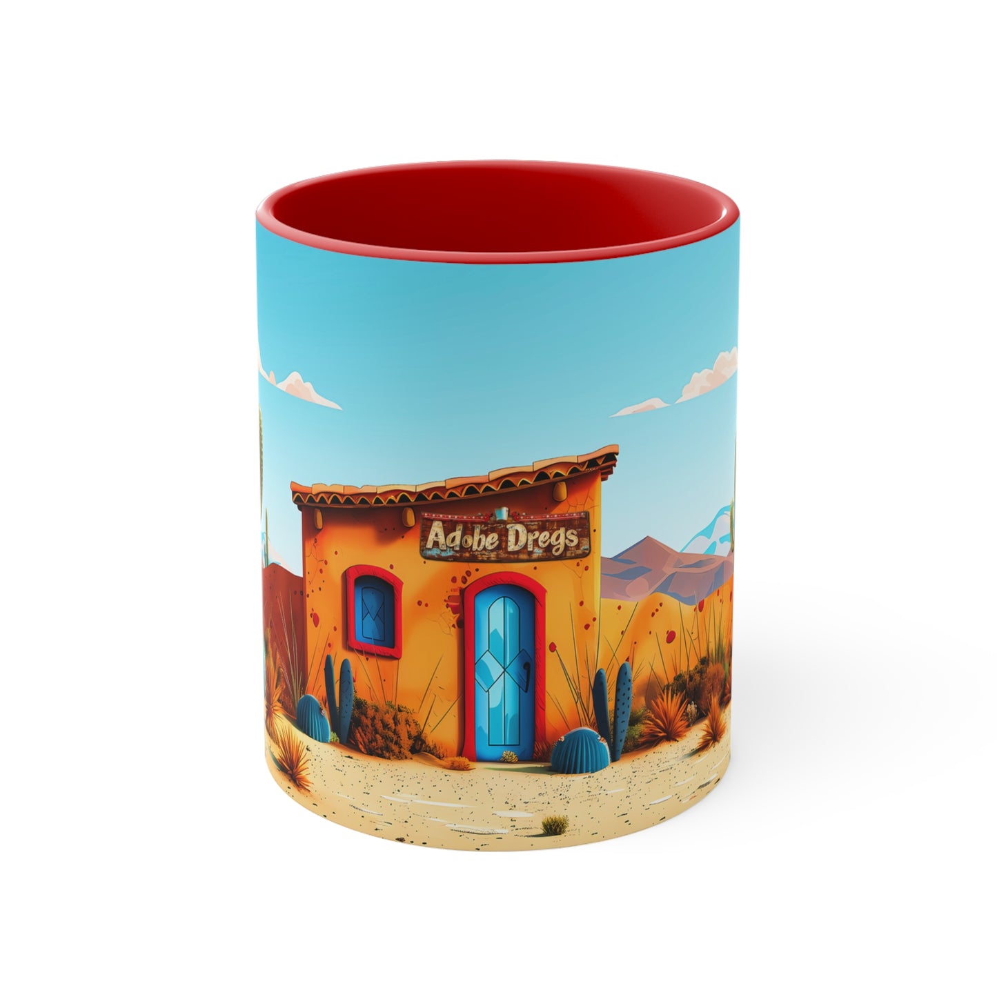 The Blue Door Accent Coffee Mug, 11oz from Adobe Dregs Coffee