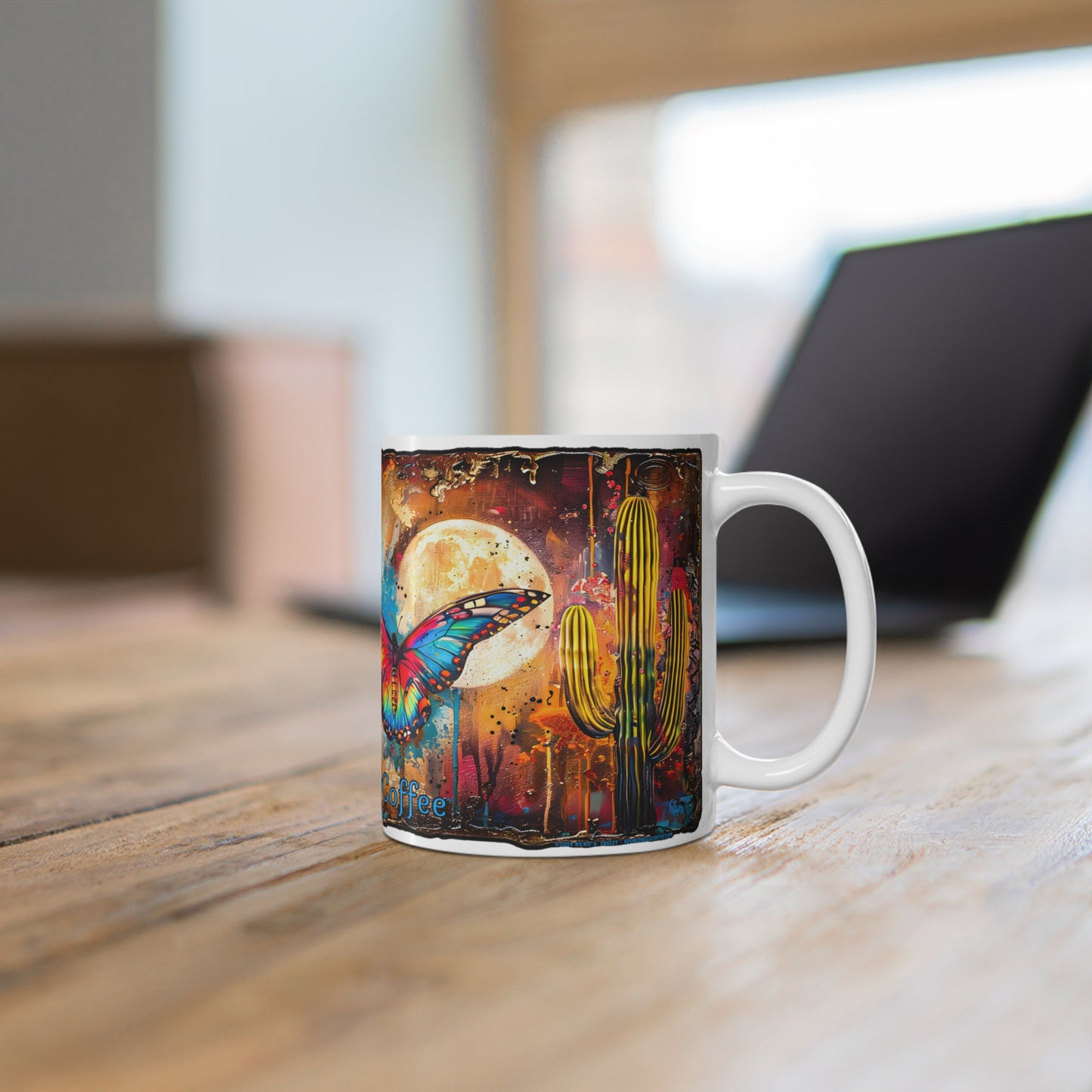 "Butterfly Dreams" 11oz Coffee Mug, from Adobe Dregs Coffee Stash™