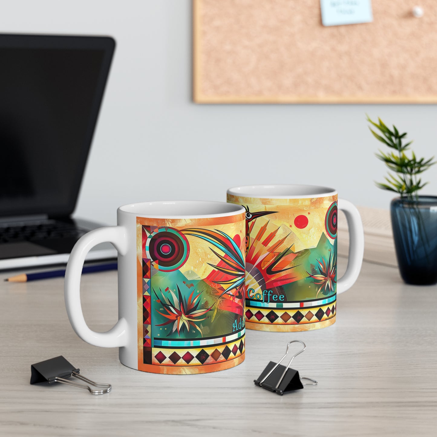 "Strike A Pose" 11oz Coffee Mug, from Adobe Dregs Coffee Stash™