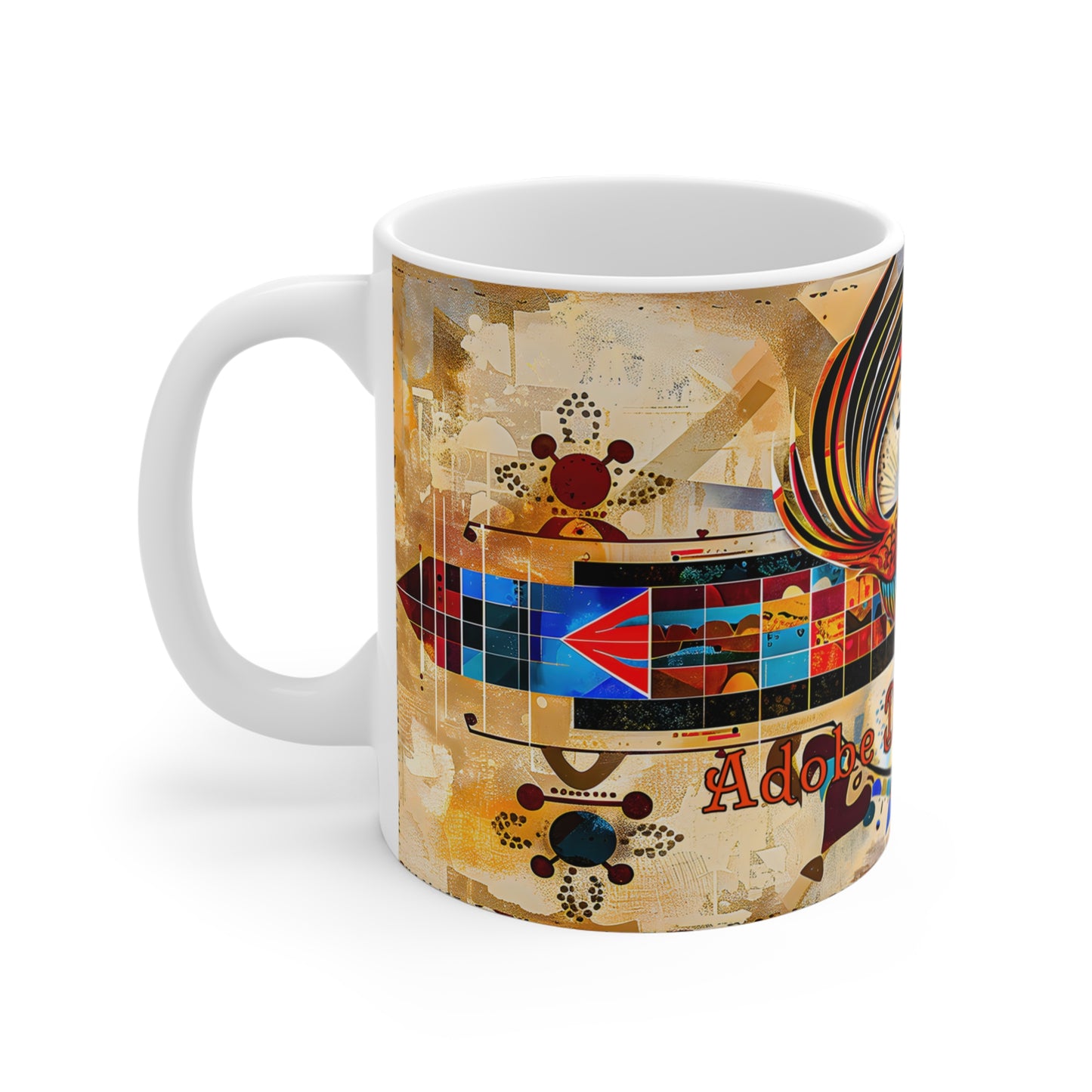 "Pirouette" 11oz Coffee Mug, from Adobe Dregs Coffee Stash™