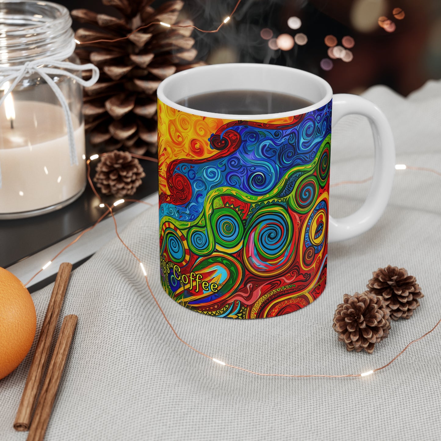 "Kokoo" 11oz Coffee Mug, from Adobe Dregs Coffee Stash™