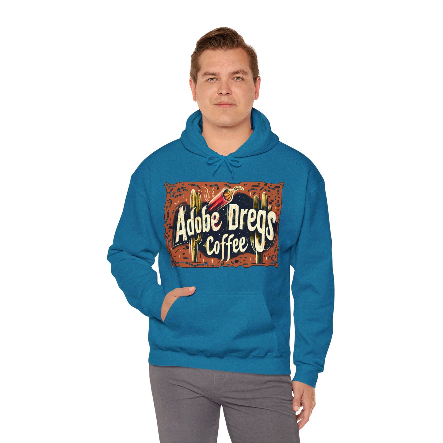 "Retro Rusty Metal Sign" - Unisex Heavy Blend™ Hooded Sweatshirt