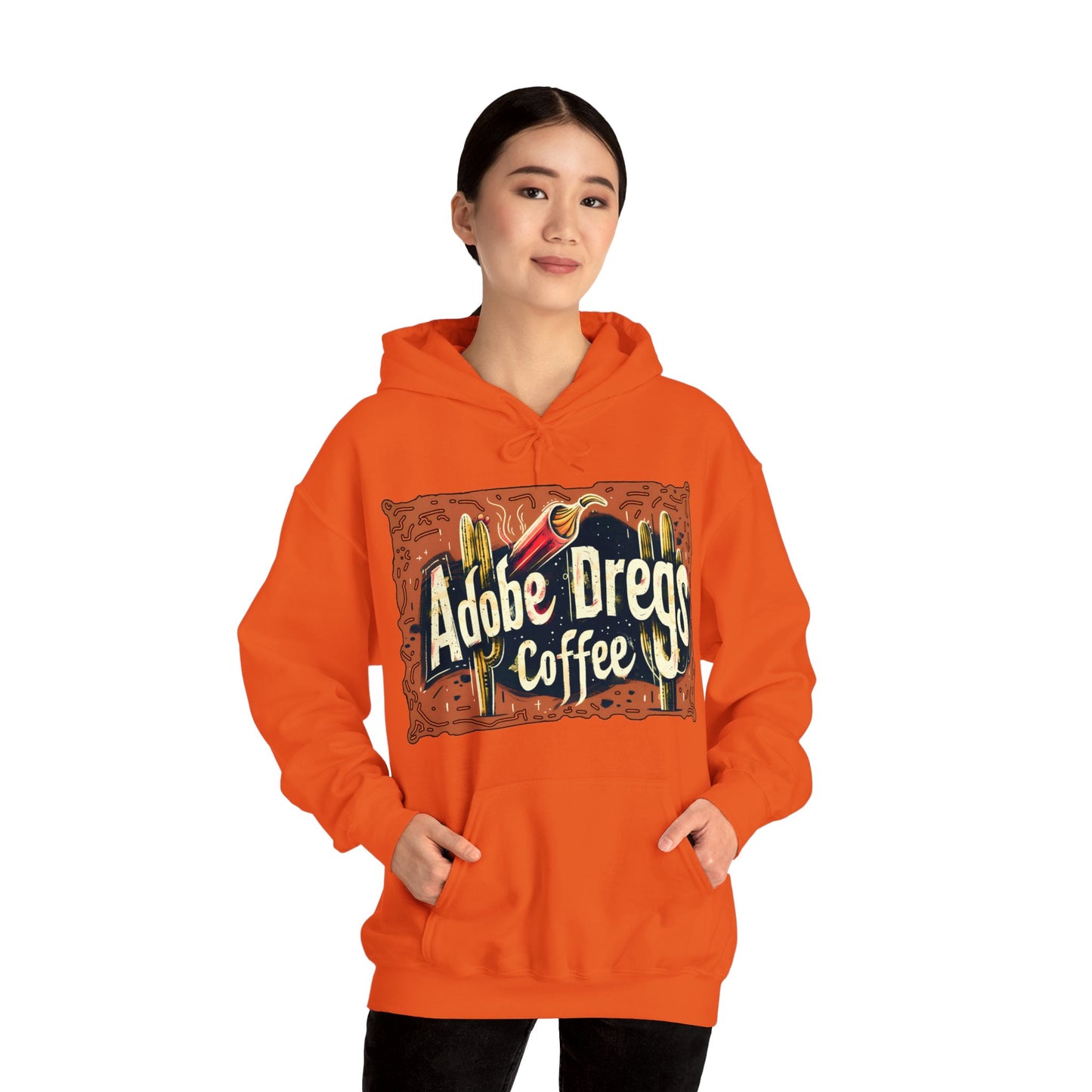 "Retro Rusty Metal Sign" - Unisex Heavy Blend™ Hooded Sweatshirt