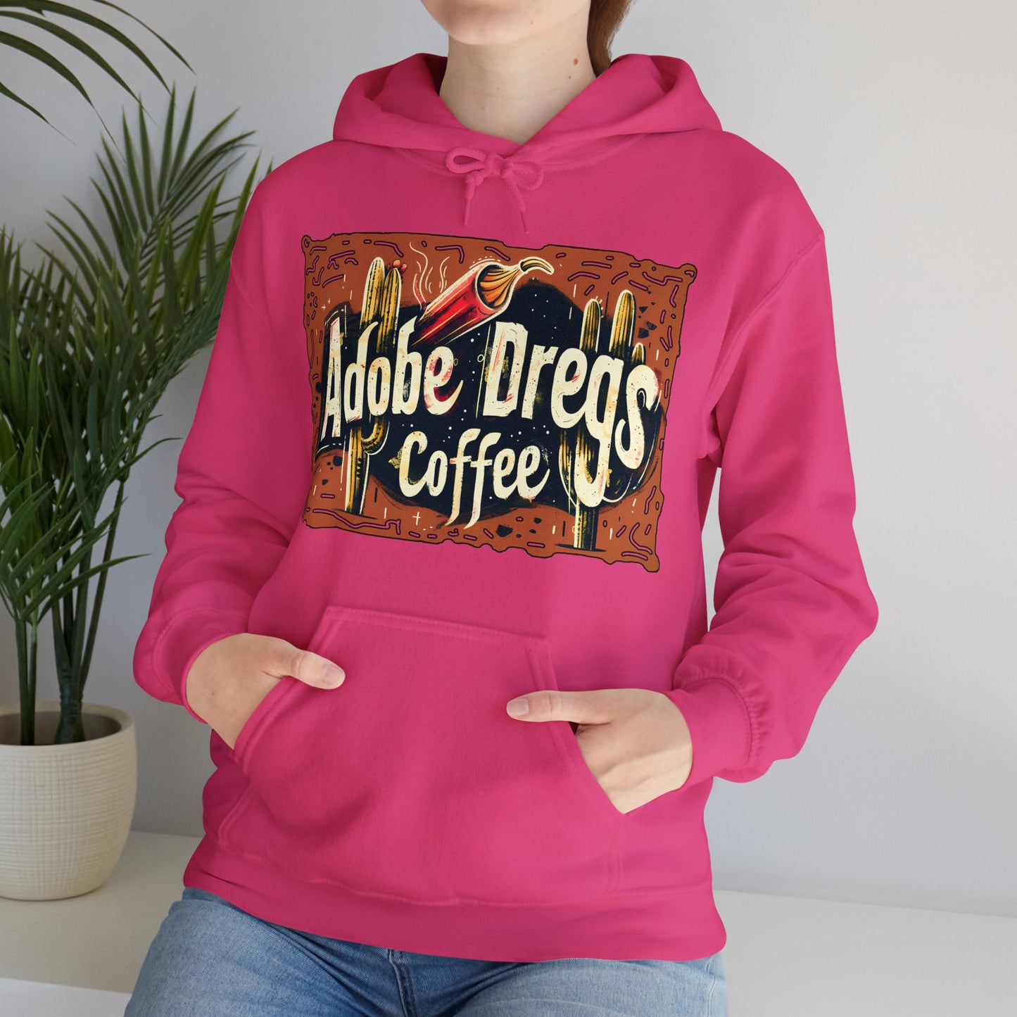 "Retro Rusty Metal Sign" - Unisex Heavy Blend™ Hooded Sweatshirt