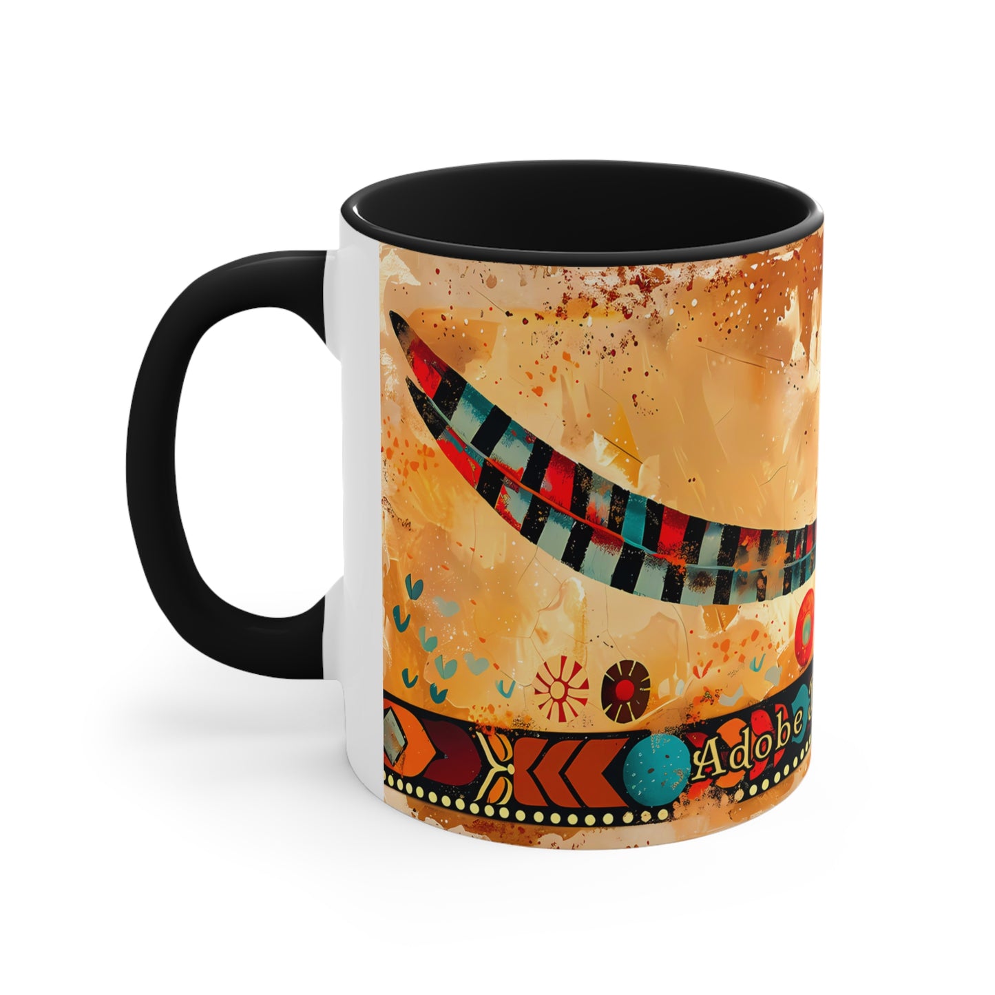 Pájaro Correcaminos Accent Coffee Mug, 11oz from Adobe Dregs Coffee