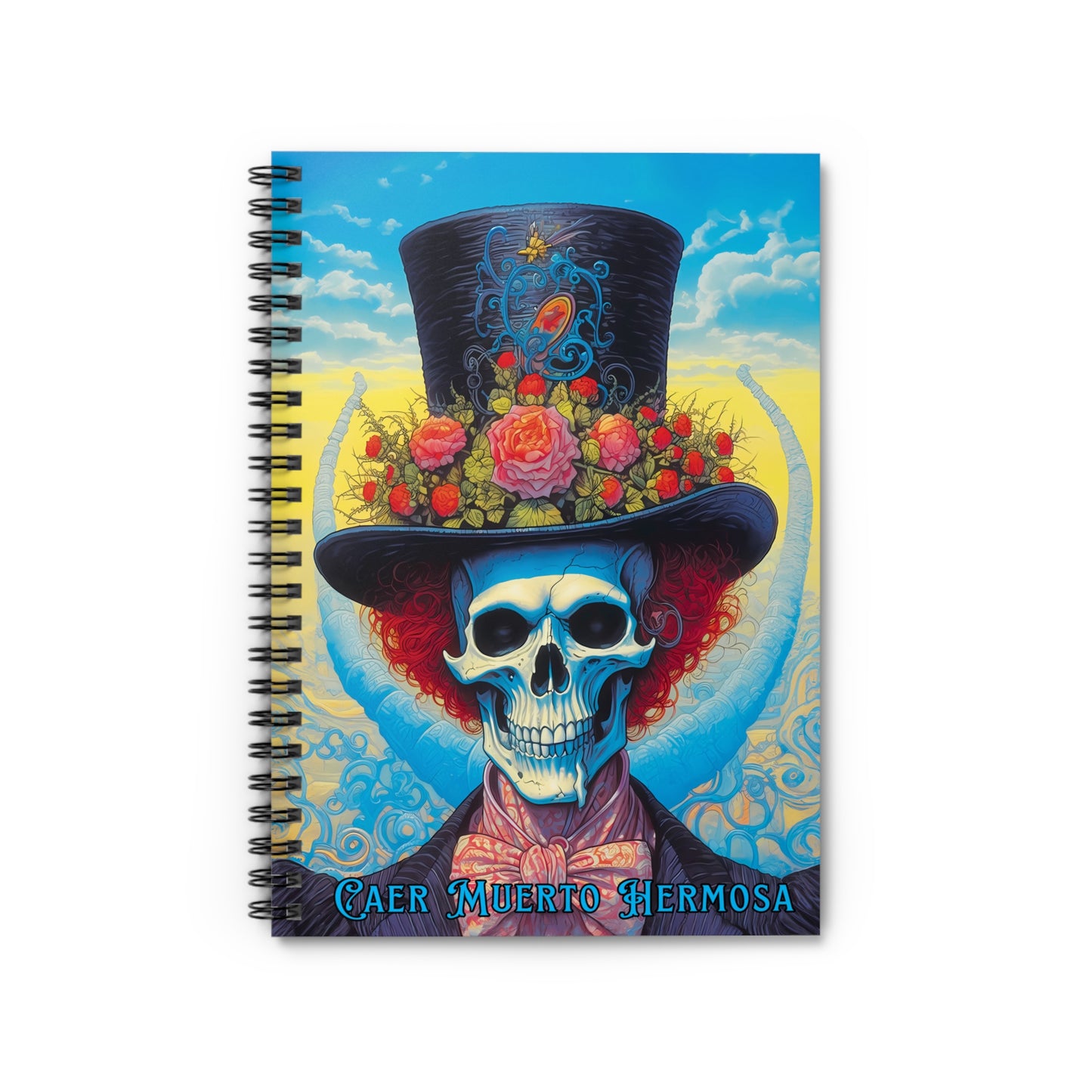 "Caer Muerto Hermosa" Spiral Notebook - Ruled Line From Adobe Dregs Coffee Stash™