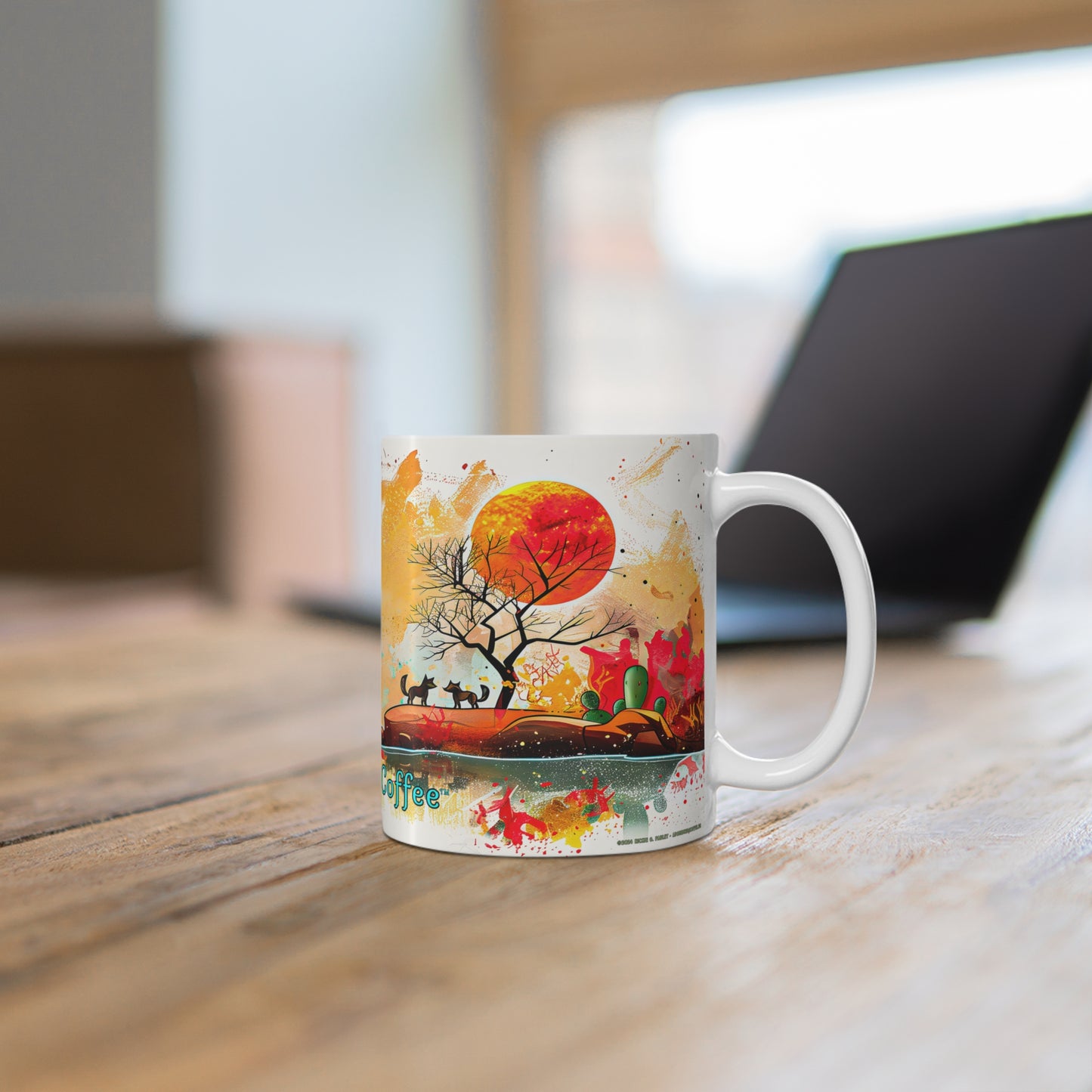 "A Close Eye" 11oz Coffee Mug, from Adobe Dregs Coffee Stash™