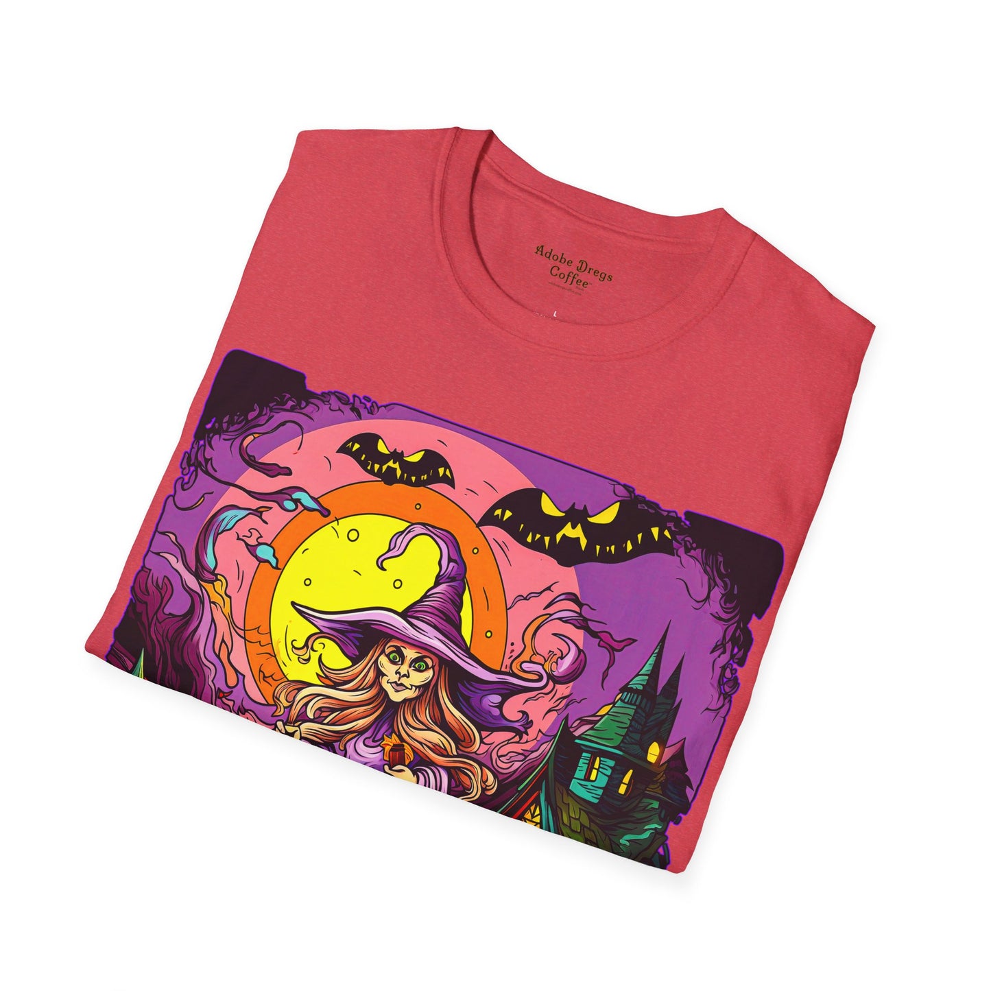 "Trick? Treat? Either Way, I Win!" Unisex Softstyle T-Shirt from Adobe Dregs Coffee Stash™