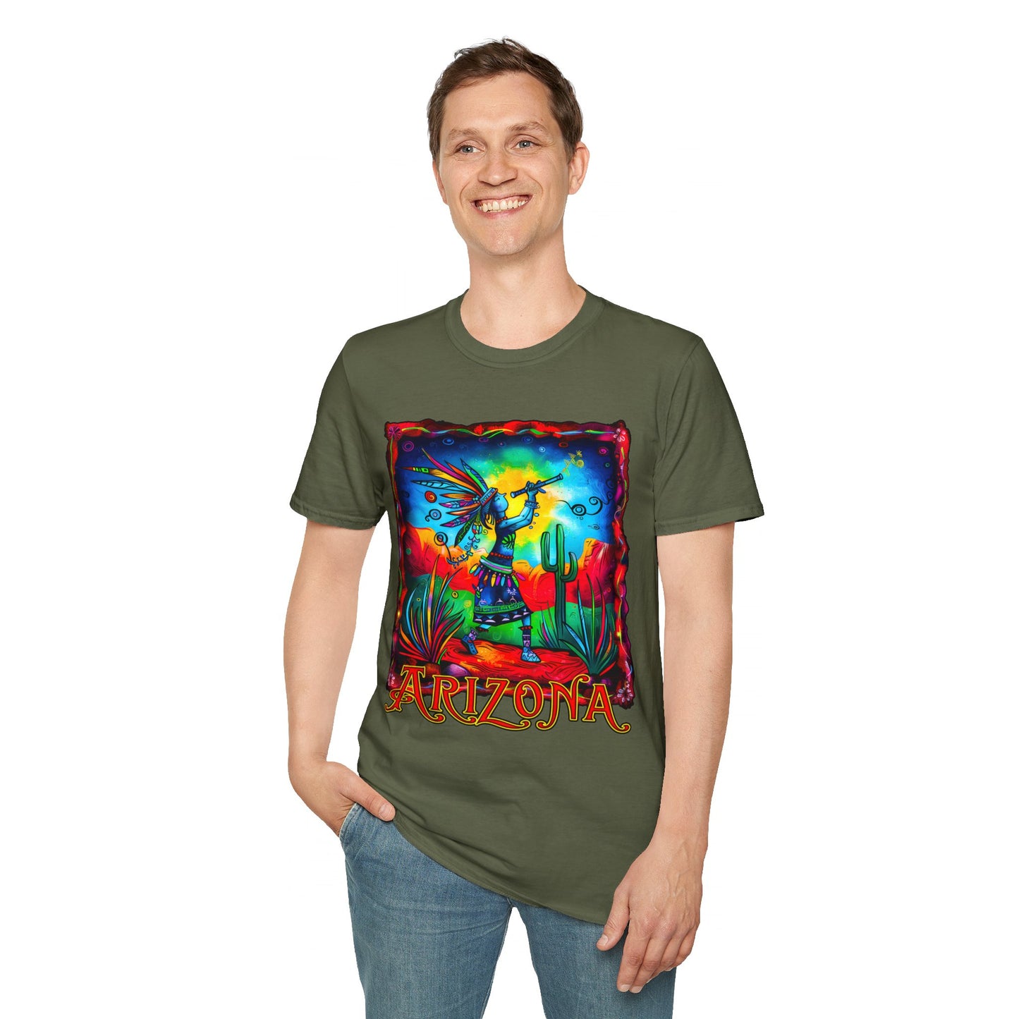 "Reverence" Unisex Softstyle T-Shirt from Adobe Dregs Coffee Stash™