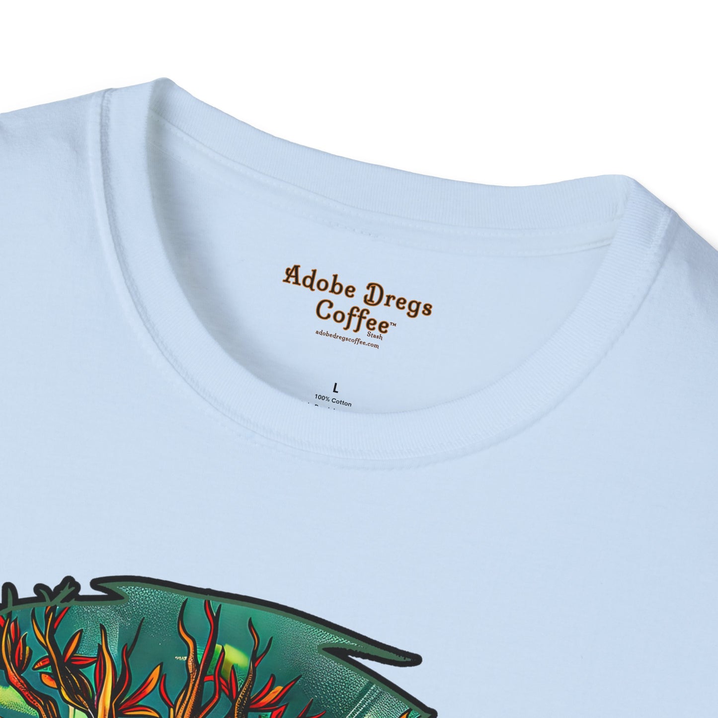 "Incognito" Unisex Softstyle T-Shirt from Adobe Dregs Coffee Stash™