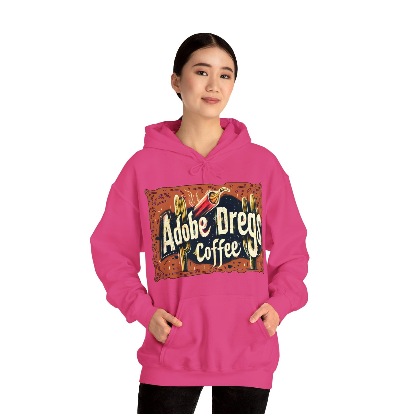 "Retro Rusty Metal Sign" - Unisex Heavy Blend™ Hooded Sweatshirt