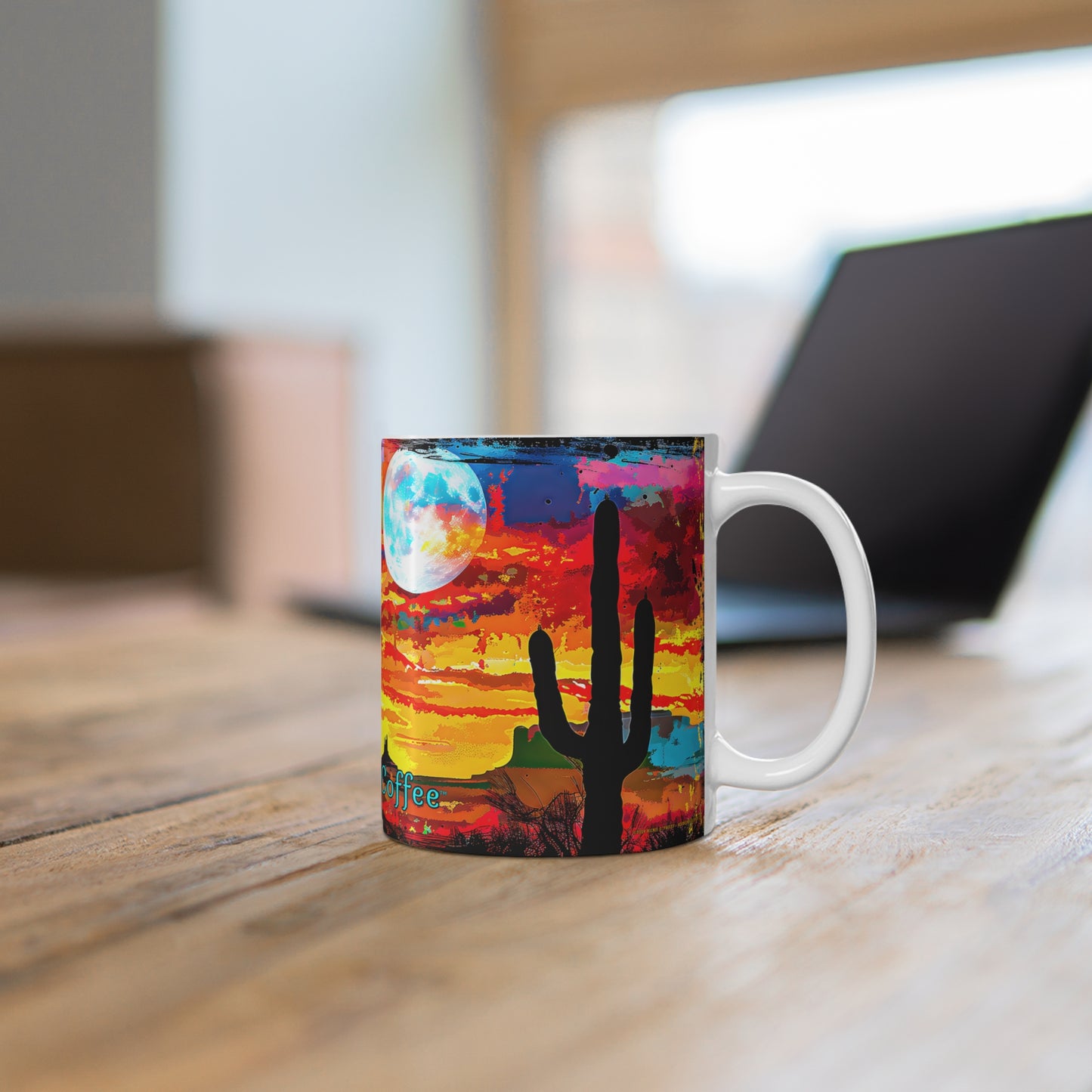 "Lunar Ceremony" 11oz Coffee Mug, from Adobe Dregs Coffee Stash™