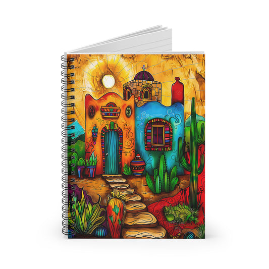 "Misión de Milagros" A Journal & Spiral Notebook - Ruled Line From Adobe Dregs Coffee Stash™