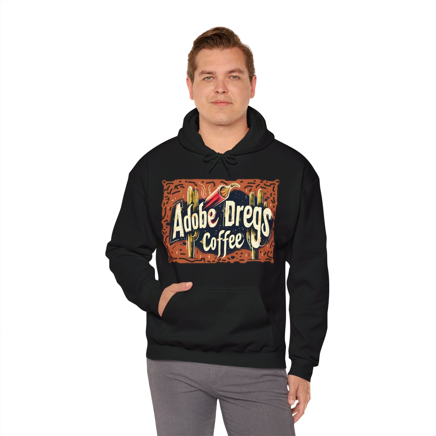 "Retro Rusty Metal Sign" - Unisex Heavy Blend™ Hooded Sweatshirt