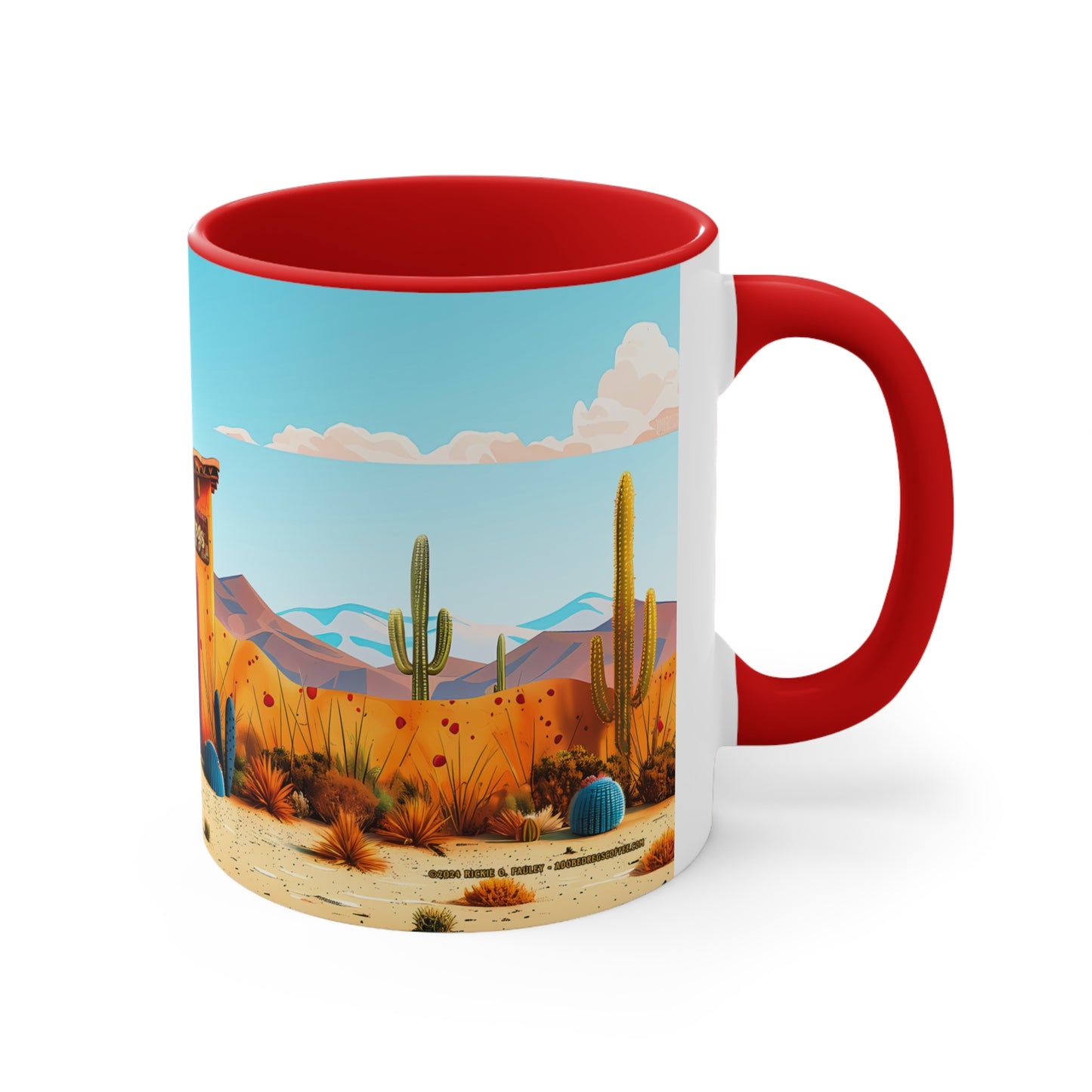 The Blue Door Accent Coffee Mug, 11oz from Adobe Dregs Coffee