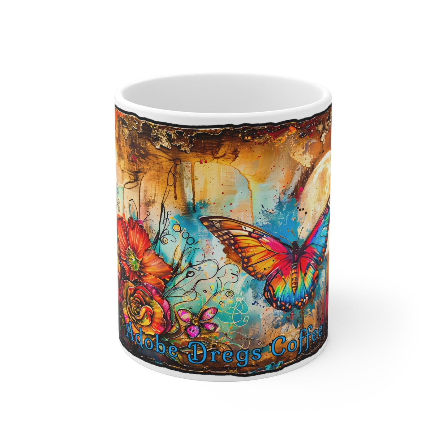 "Butterfly Dreams" 11oz Coffee Mug, from Adobe Dregs Coffee Stash™