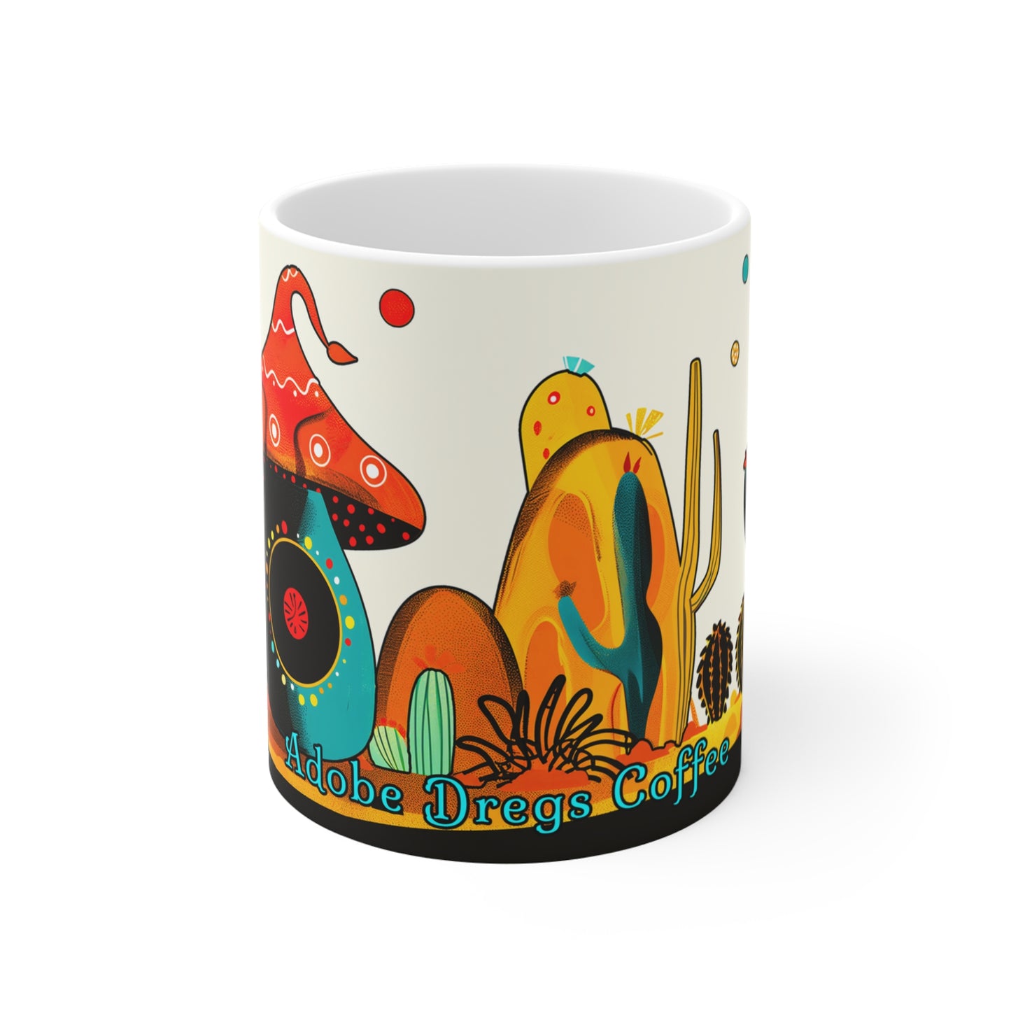 Desert Southwest Themed 11oz Coffee Mug, from Adobe Dregs Coffee Stash™