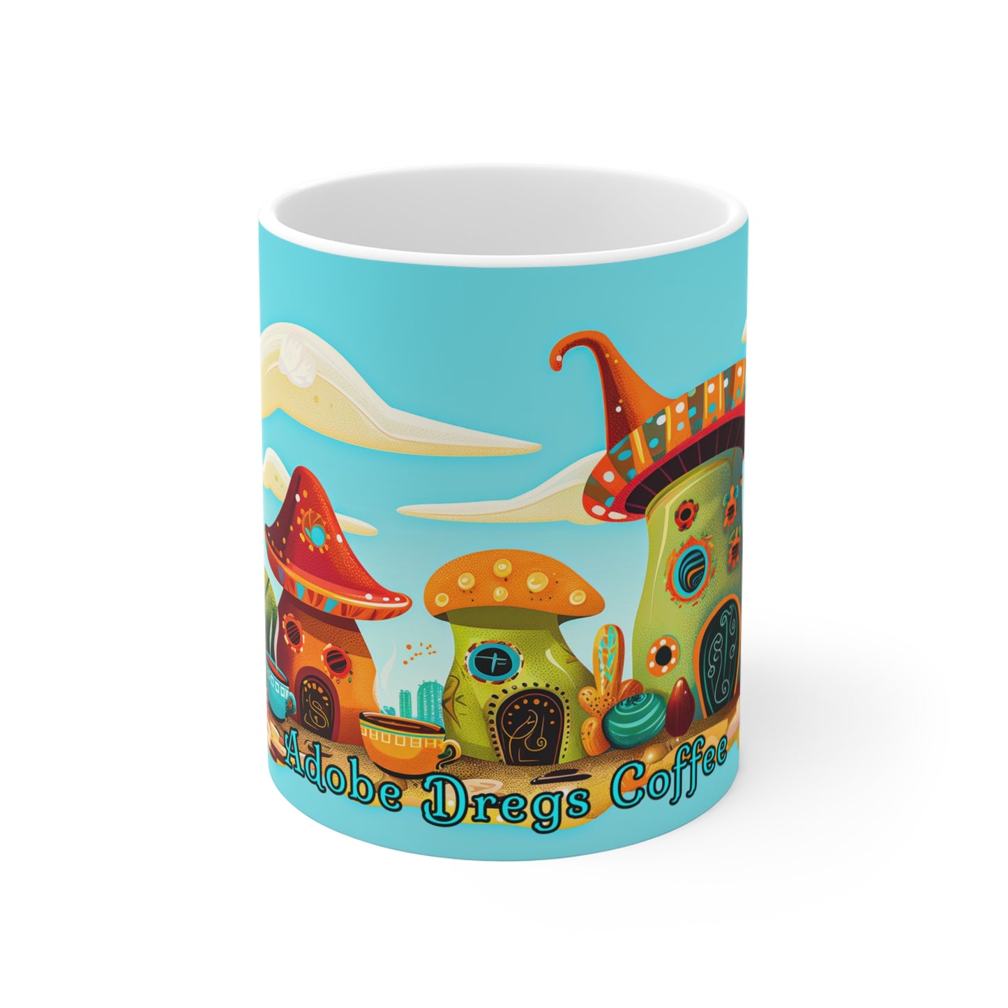 "So Mushroom For Coffee" 11oz Coffee Mug, from Adobe Dregs Coffee Stash™