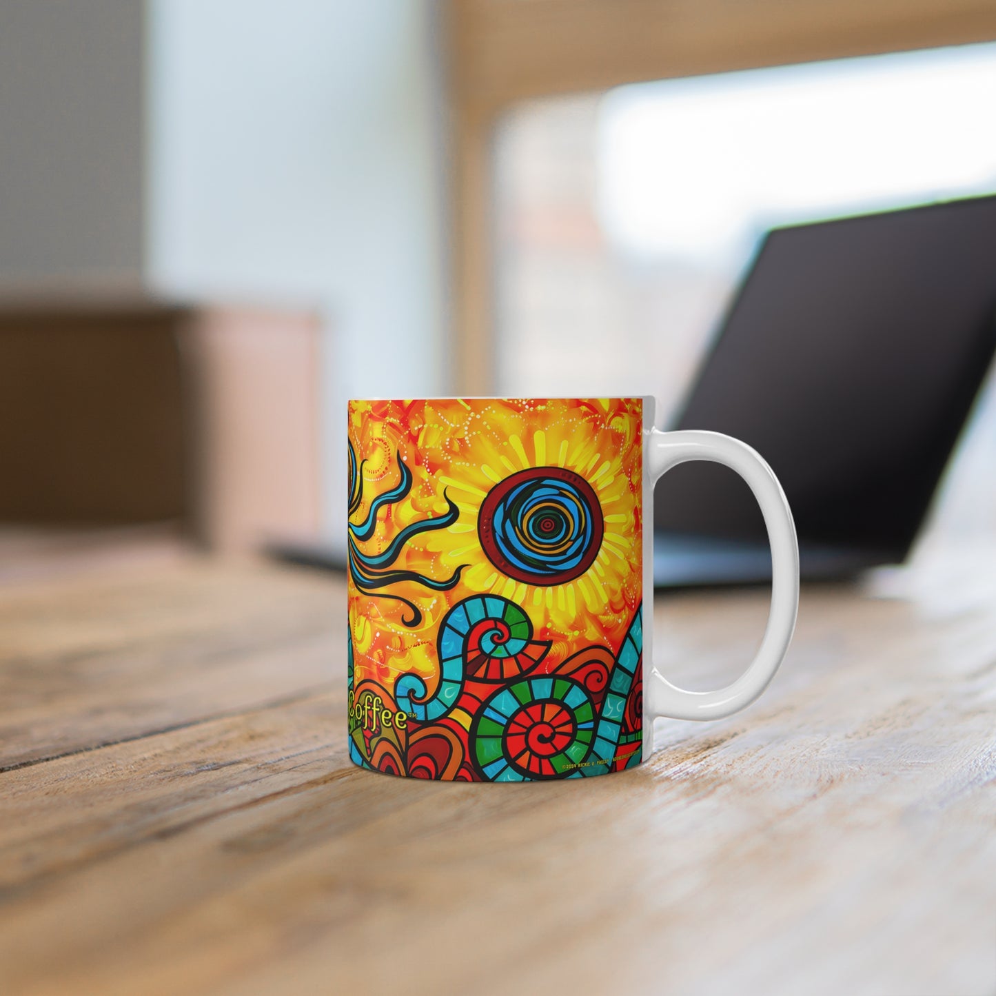 "Kooko" 11oz Coffee Mug, from Adobe Dregs Coffee Stash™