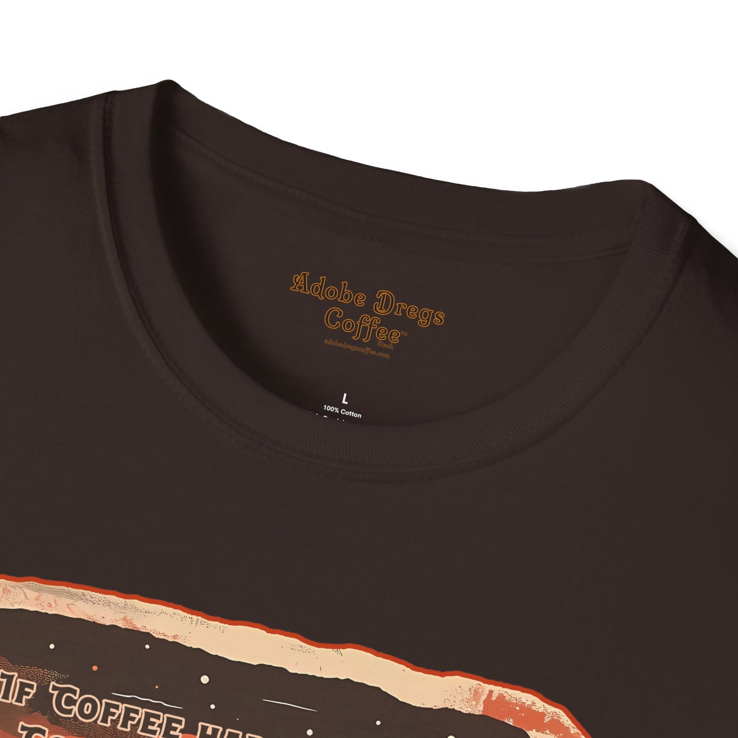 "Late Night Sips" Unisex Softstyle T-Shirt from Adobe Dregs Coffee Stash™