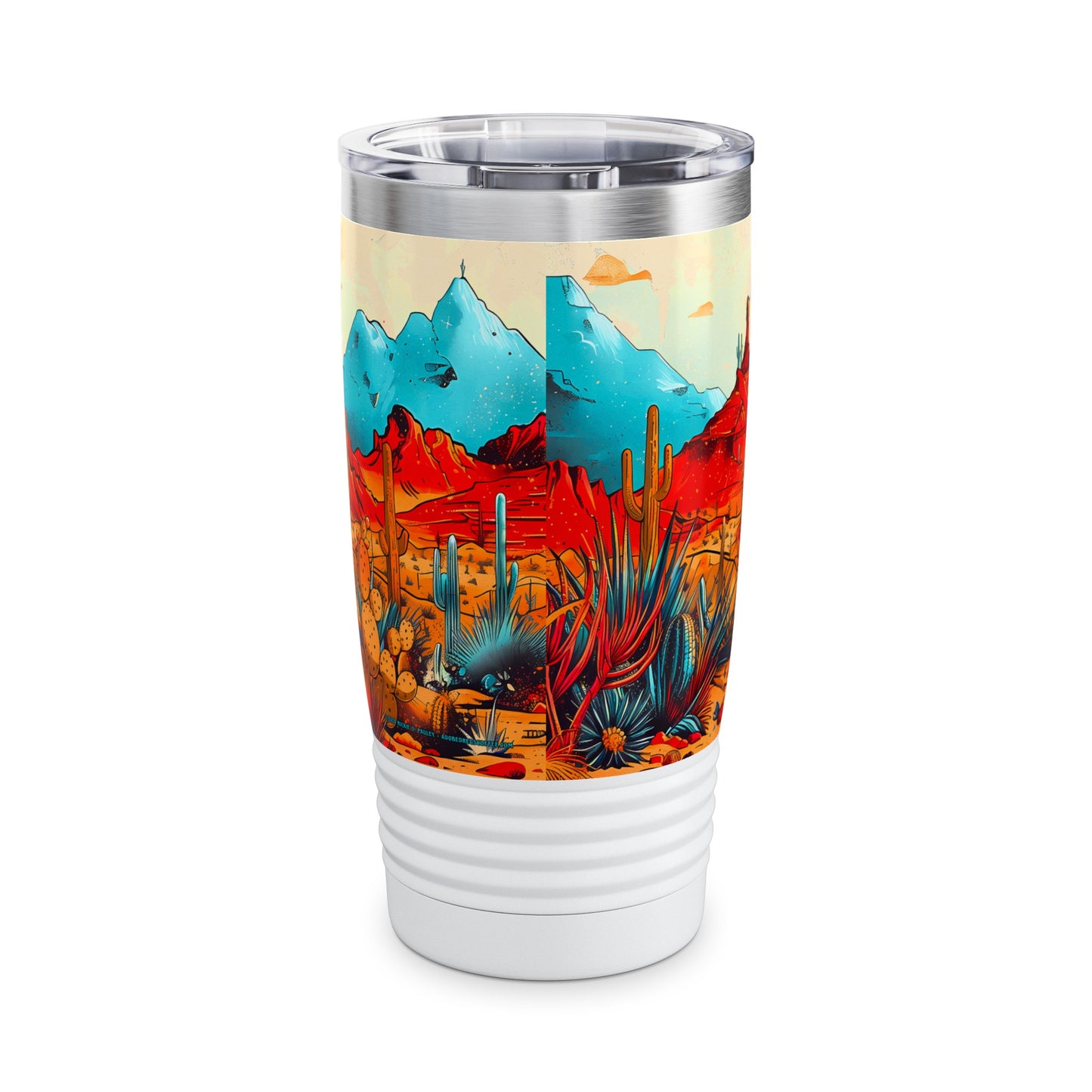 Saguaro Sunset from Adobe Dregs Coffee: Ringneck Tumbler, 20oz