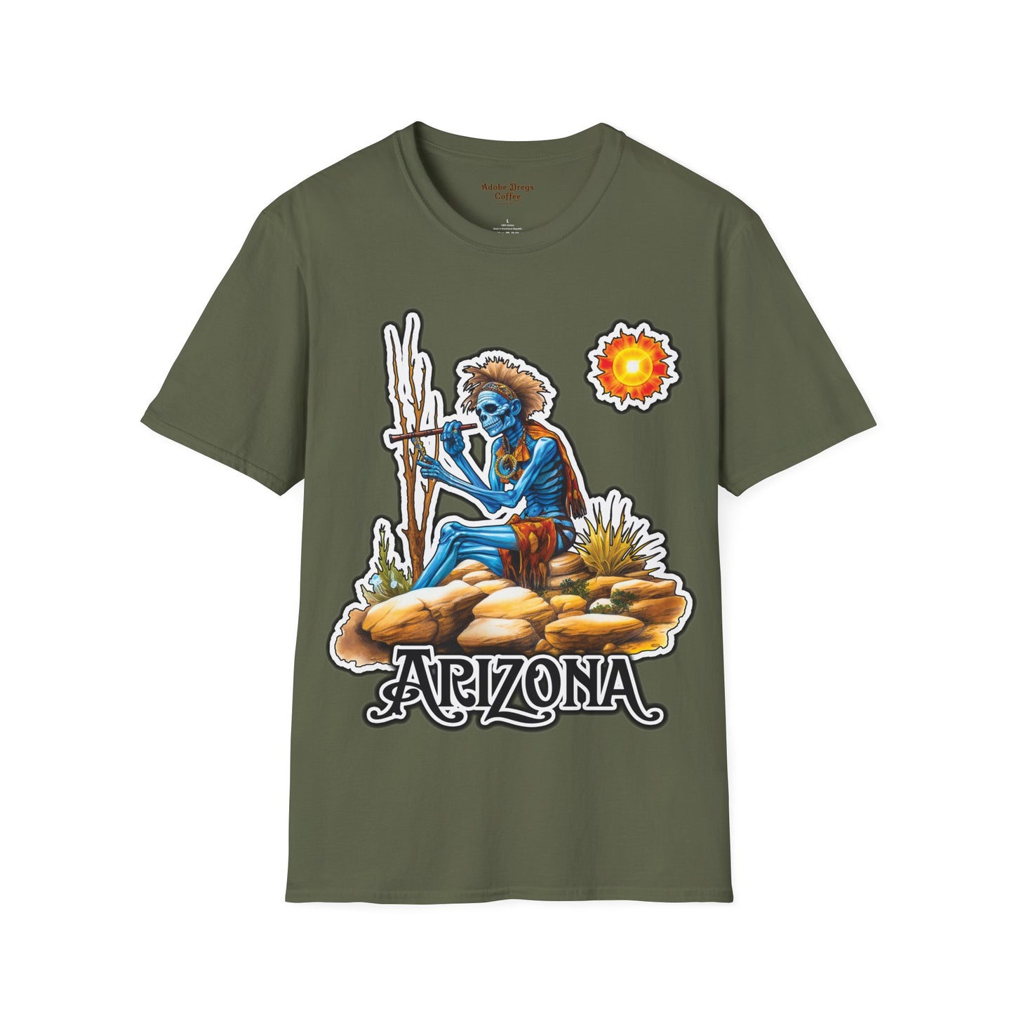 "Fun in the Arizona Sun!" Unisex Softstyle T-Shirt from Adobe Dregs Coffee Stash™