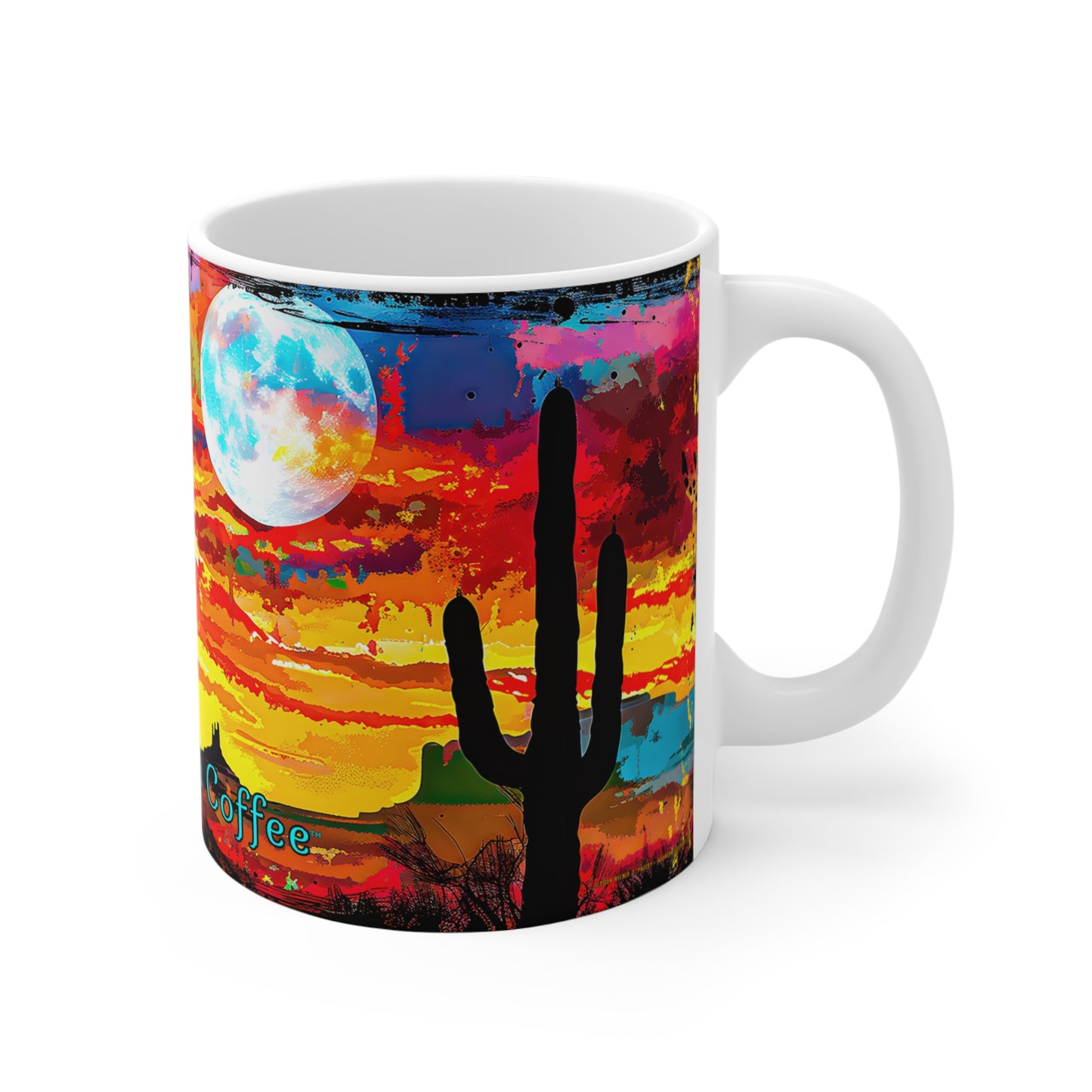 "Lunar Ceremony" 11oz Coffee Mug, from Adobe Dregs Coffee Stash™