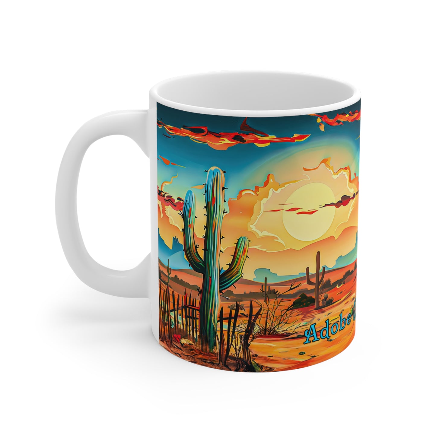 "Coffee Shack" 11oz Coffee Mug, from Adobe Dregs Coffee Stash™