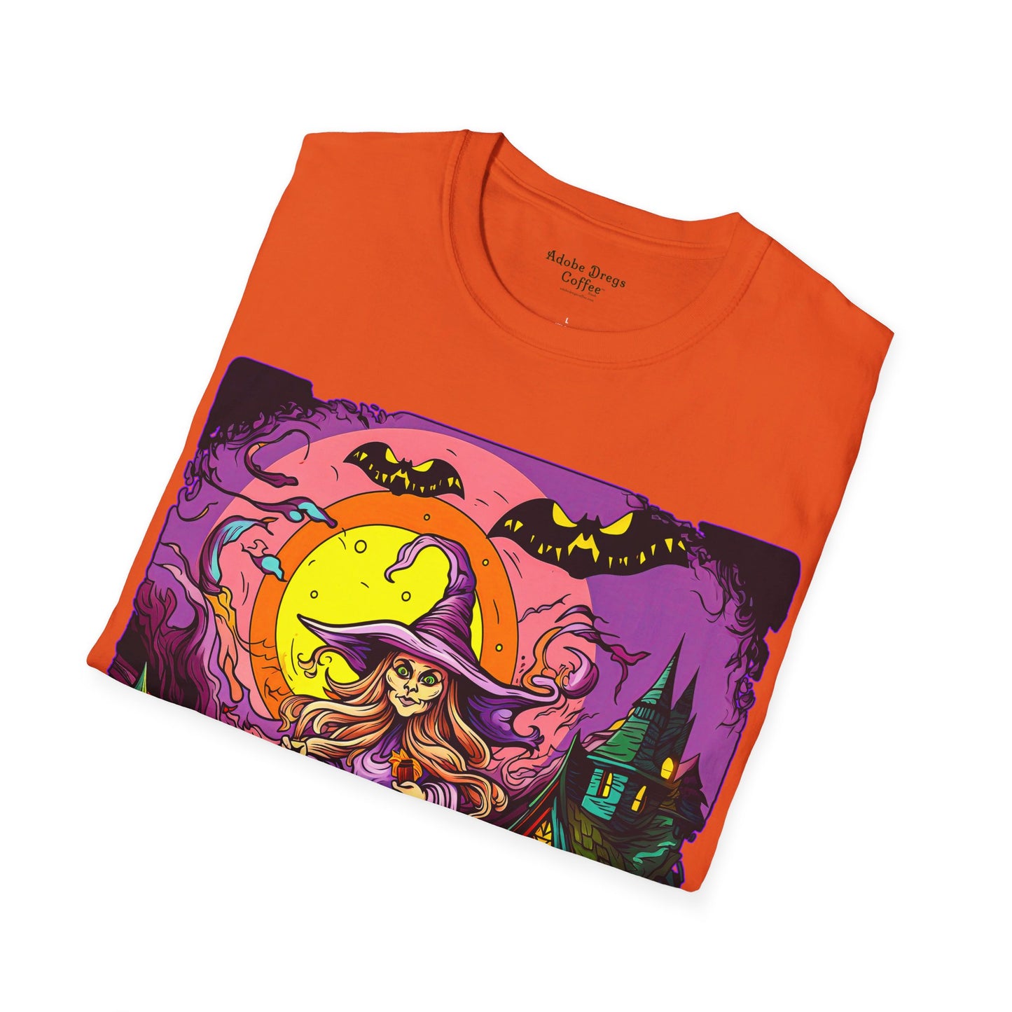 "Trick? Treat? Either Way, I Win!" Unisex Softstyle T-Shirt from Adobe Dregs Coffee Stash™