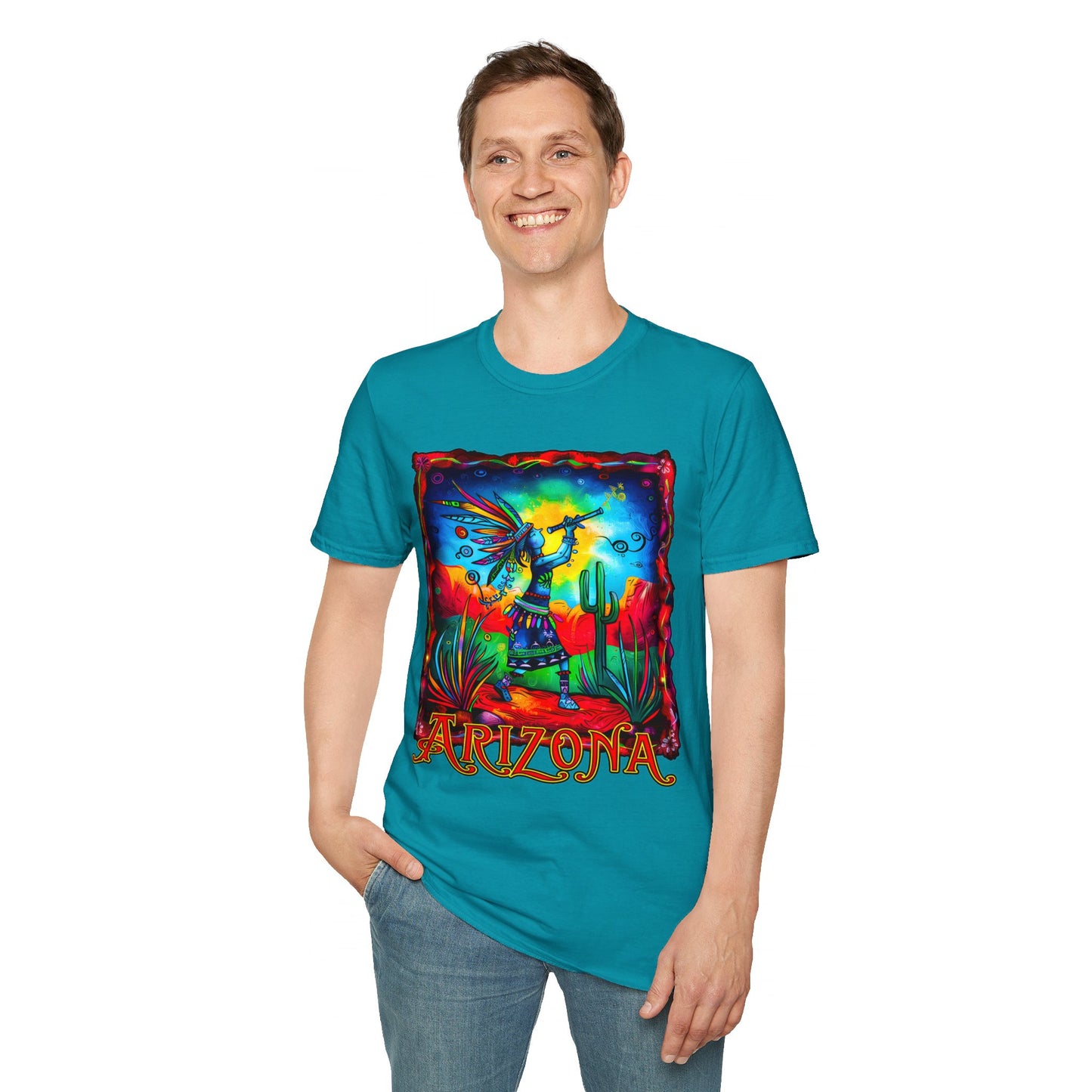 "Reverence" Unisex Softstyle T-Shirt from Adobe Dregs Coffee Stash™