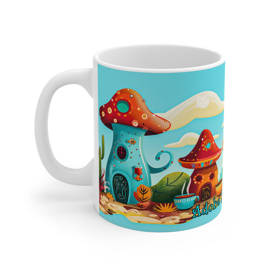 "So Mushroom For Coffee" 11oz Coffee Mug, from Adobe Dregs Coffee Stash™