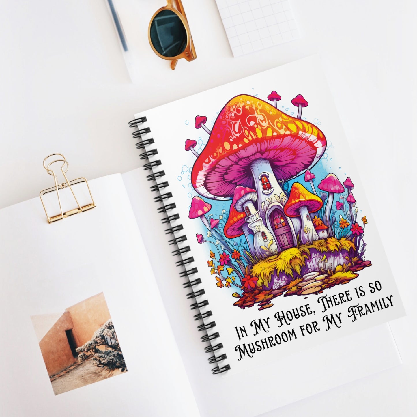 "So Mushroom" Spiral Notebook - Ruled Line