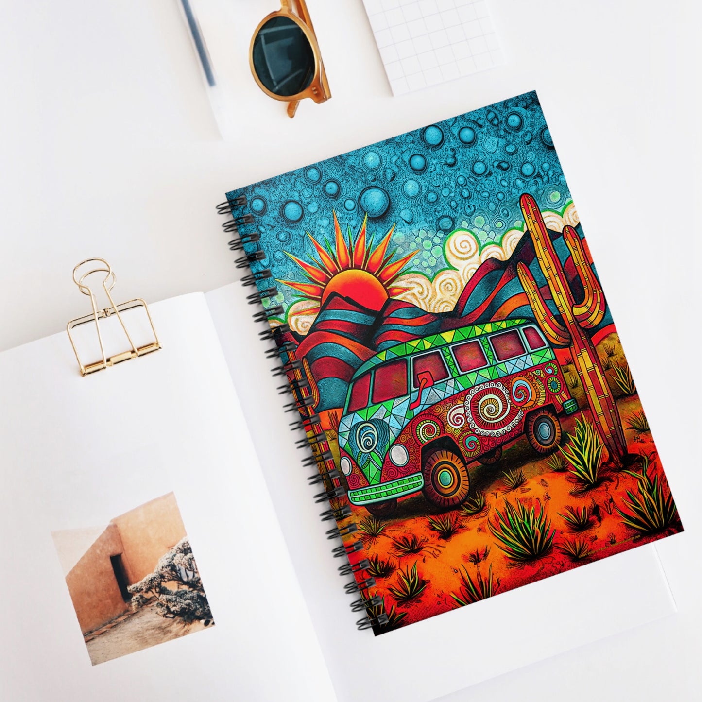 "Blending In" A Journal & Spiral Notebook - Ruled Line From Adobe Dregs Coffee Stash™