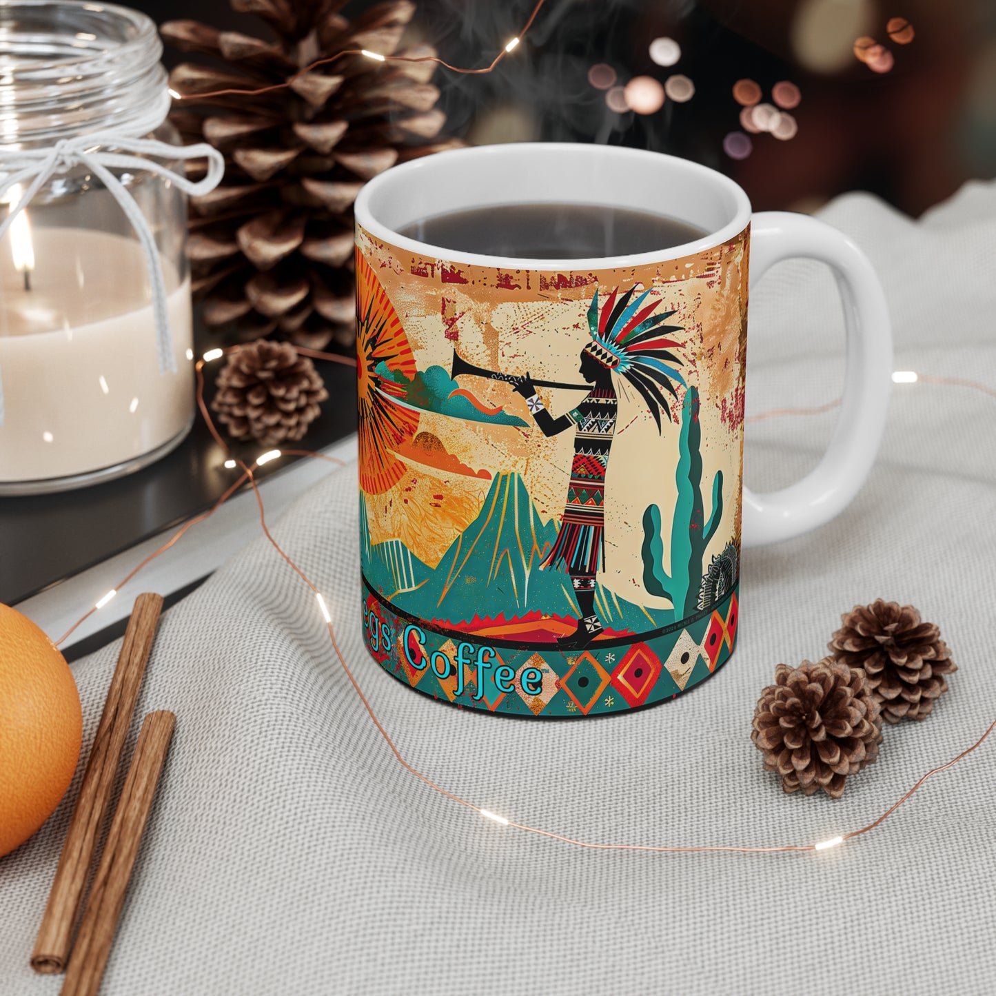 "Serenade" 11oz Coffee Mug, from Adobe Dregs Coffee Stash™