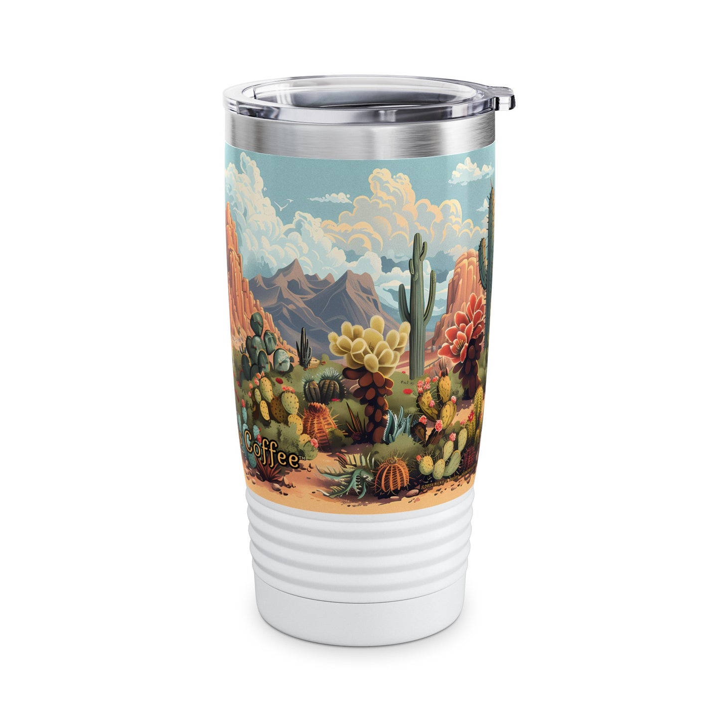 Cactus Canyon from Adobe Dregs Coffee: Ringneck Tumbler, 20oz