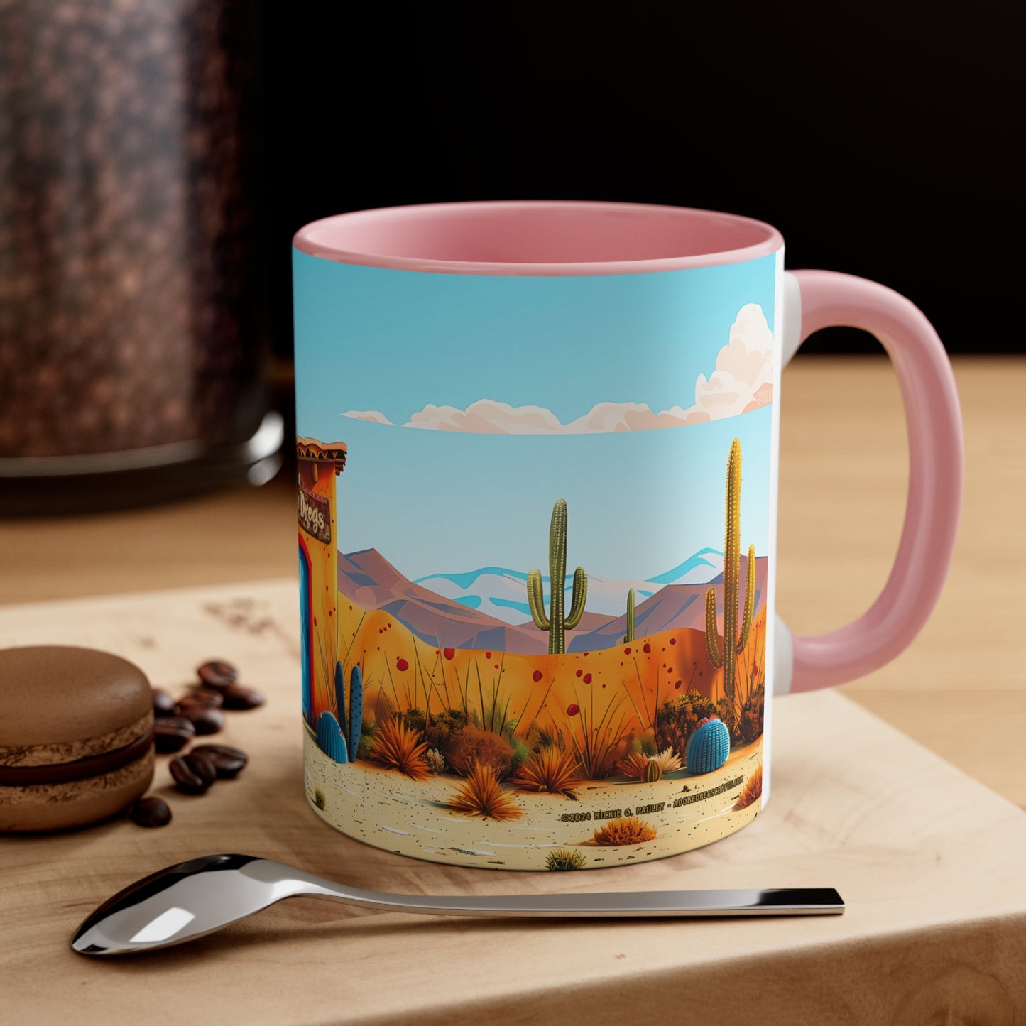 The Blue Door Accent Coffee Mug, 11oz from Adobe Dregs Coffee