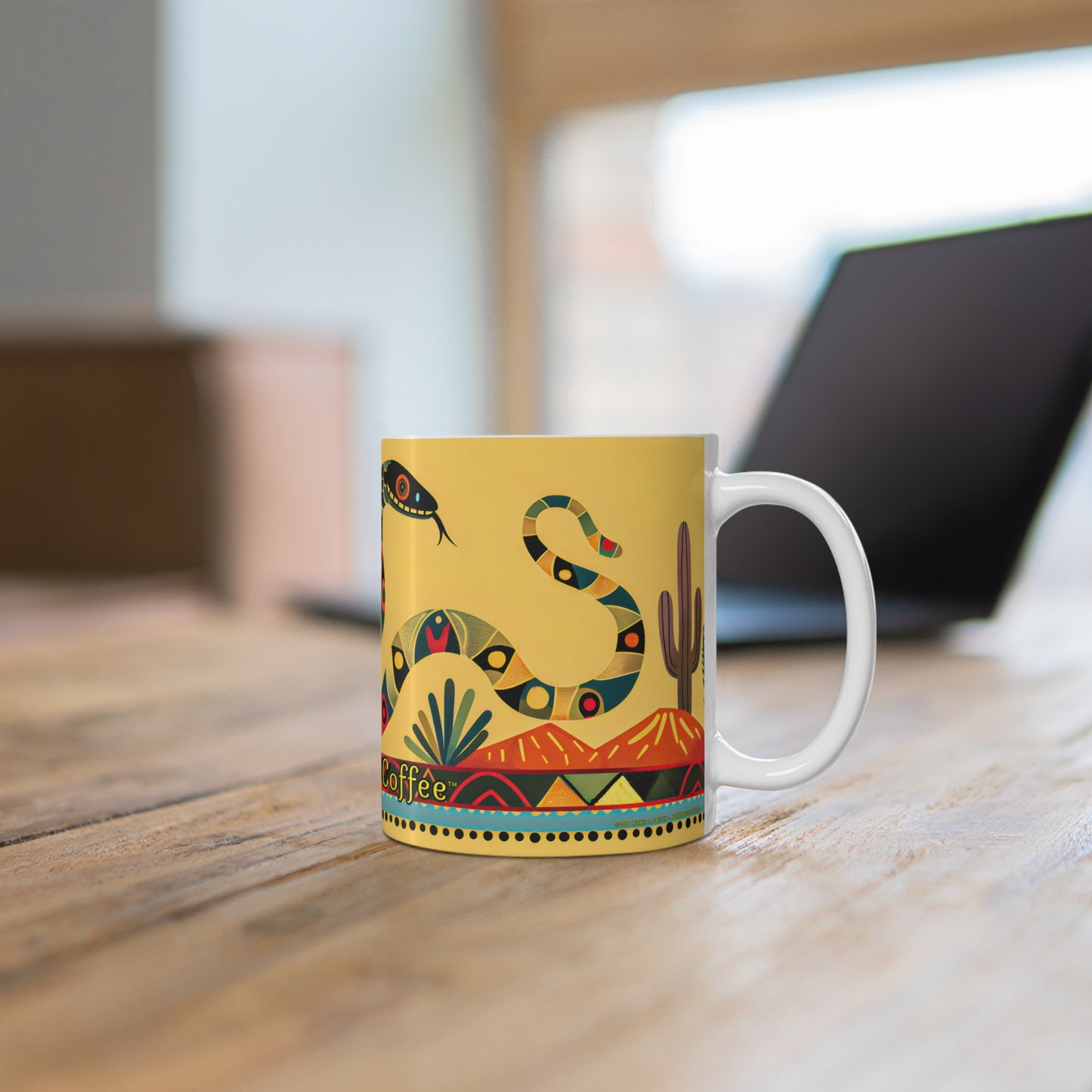 "Serpent Dance" 11oz Coffee Mug, from Adobe Dregs Coffee Stash™