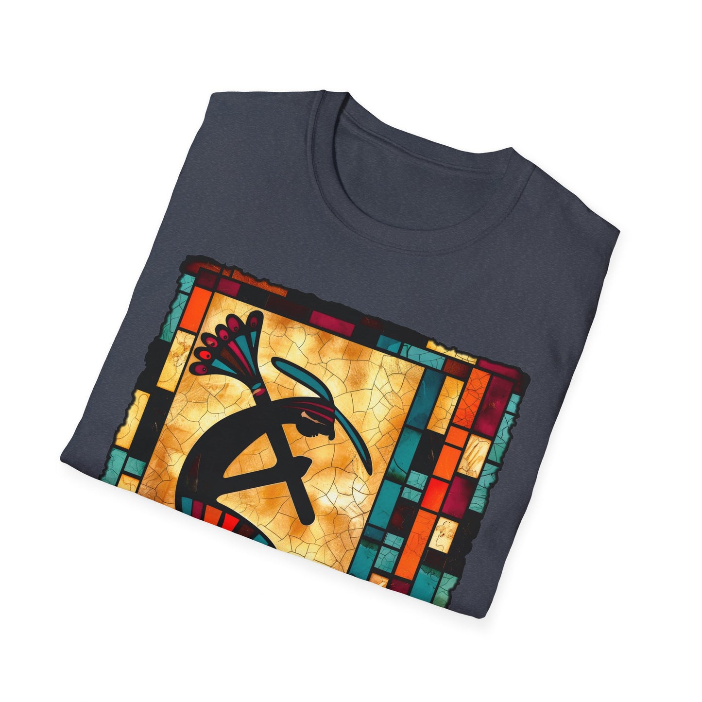 "Bricks & Mortar" Unisex Softstyle T-Shirt from Adobe Dregs Coffee Stash™