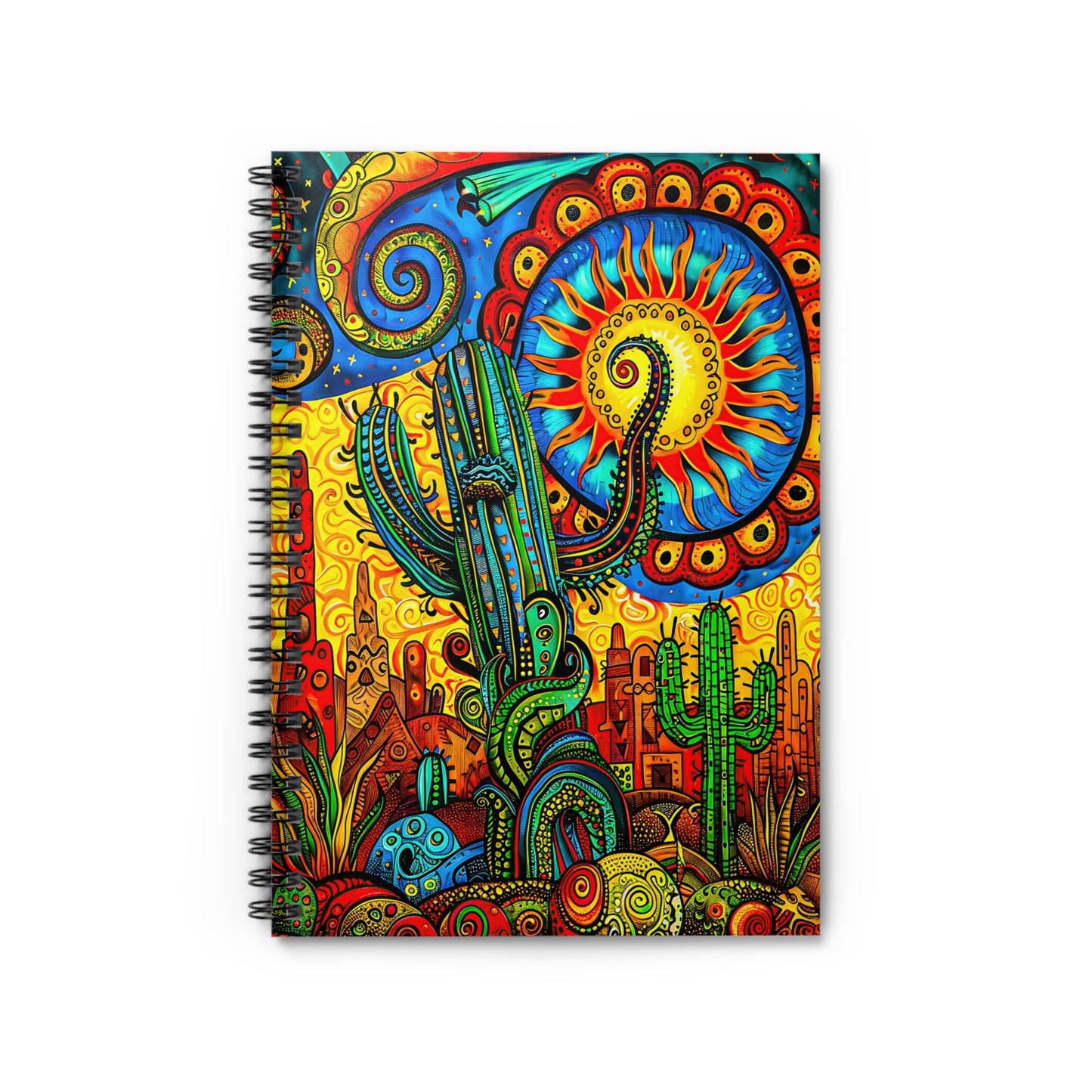 "CactOctopus" A Journal & Spiral Notebook - Ruled Line From Adobe Dregs Coffee Stash™