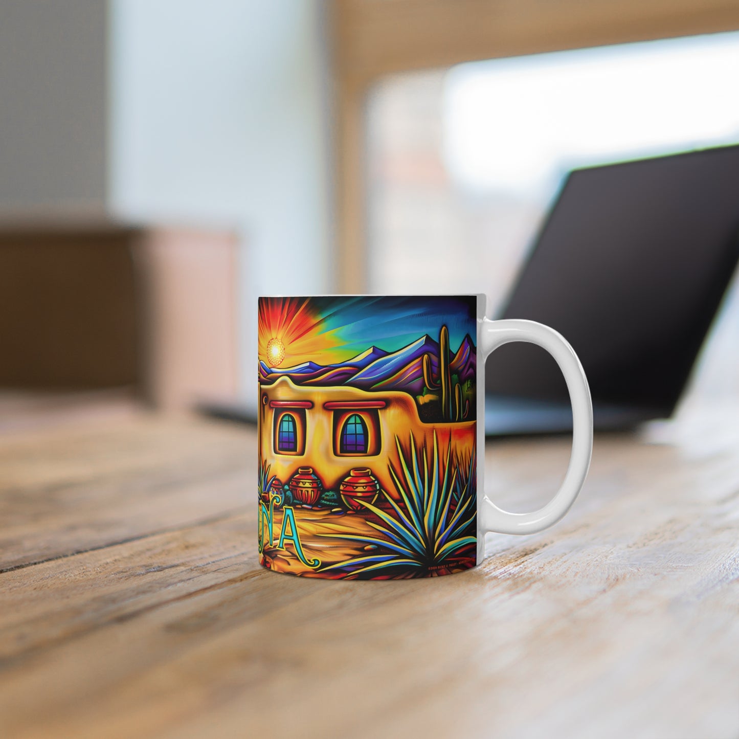 "La Puerta" 11oz Coffee Mug, from Adobe Dregs Coffee Stash™